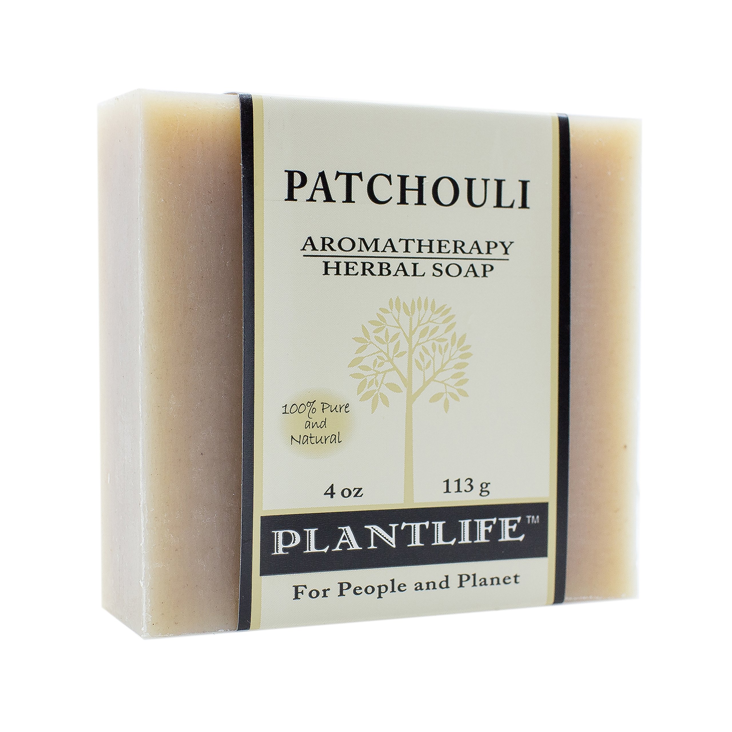 Plantlife Sandalwood & Patchouli Bar Soap - Natural Moisturizing & Soothing Handmade Soap for Dry Skin - Perfect for Spa, Bath & Relaxation at Home