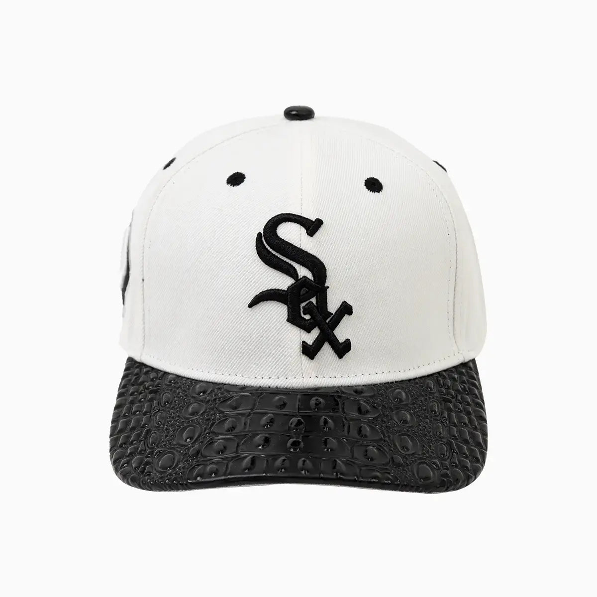 Chicago White Sox MLB Official Leather Visor Snapback Hat - Adjustable Baseball Cap for Men & Women - Perfect for Games, Tailgating & Fan Gear Collection