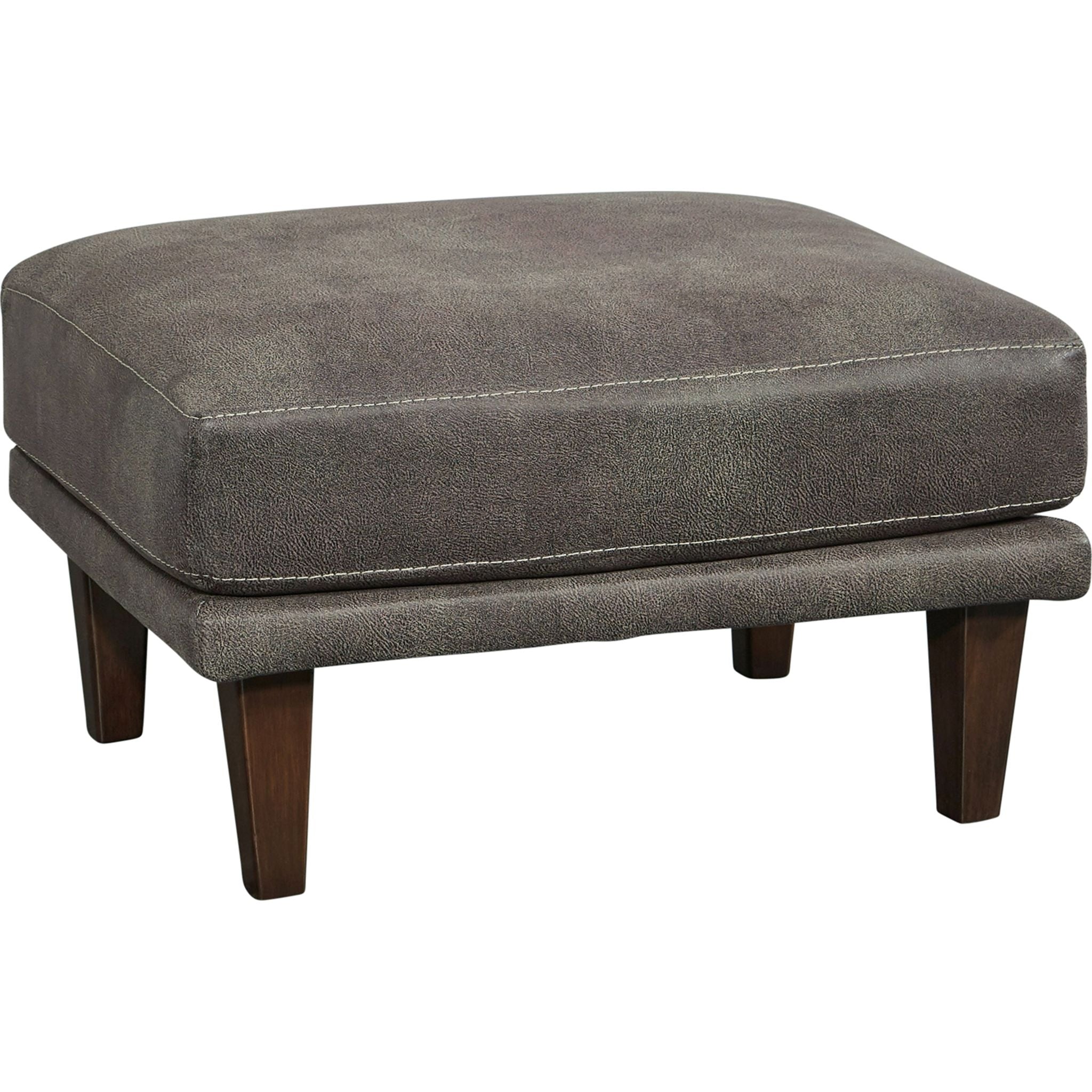Arroyo Ottoman with Storage - Smoke Gray Footstool Pouf for Living Room, Bedroom & Home Decor - Perfect for Extra Seating, Footrest & Stylish Comfort