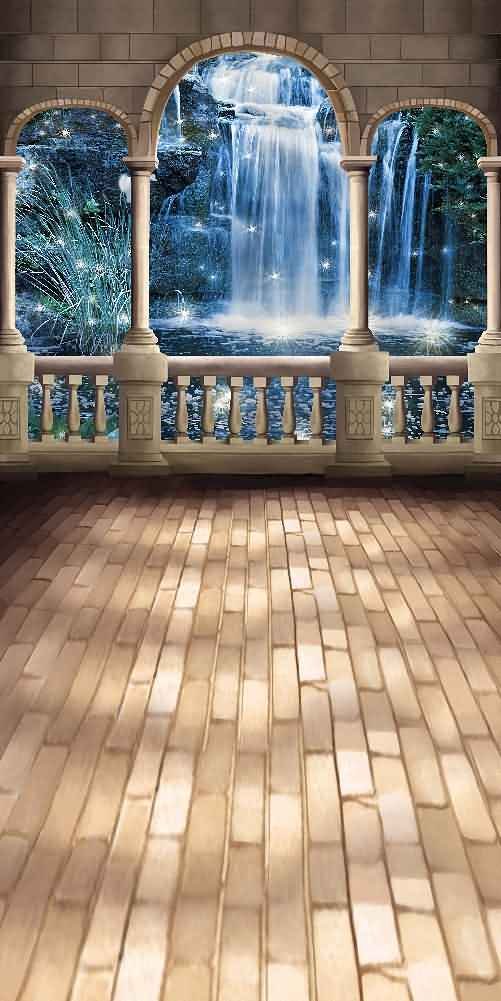 GladsBuy 10' x 20' Arched Pillars Photography Backdrop - Computer Printed Wedding, Event & Portrait Background (XLX-513) - Perfect for Bridal Showers, Birthday Parties & Studio Photography