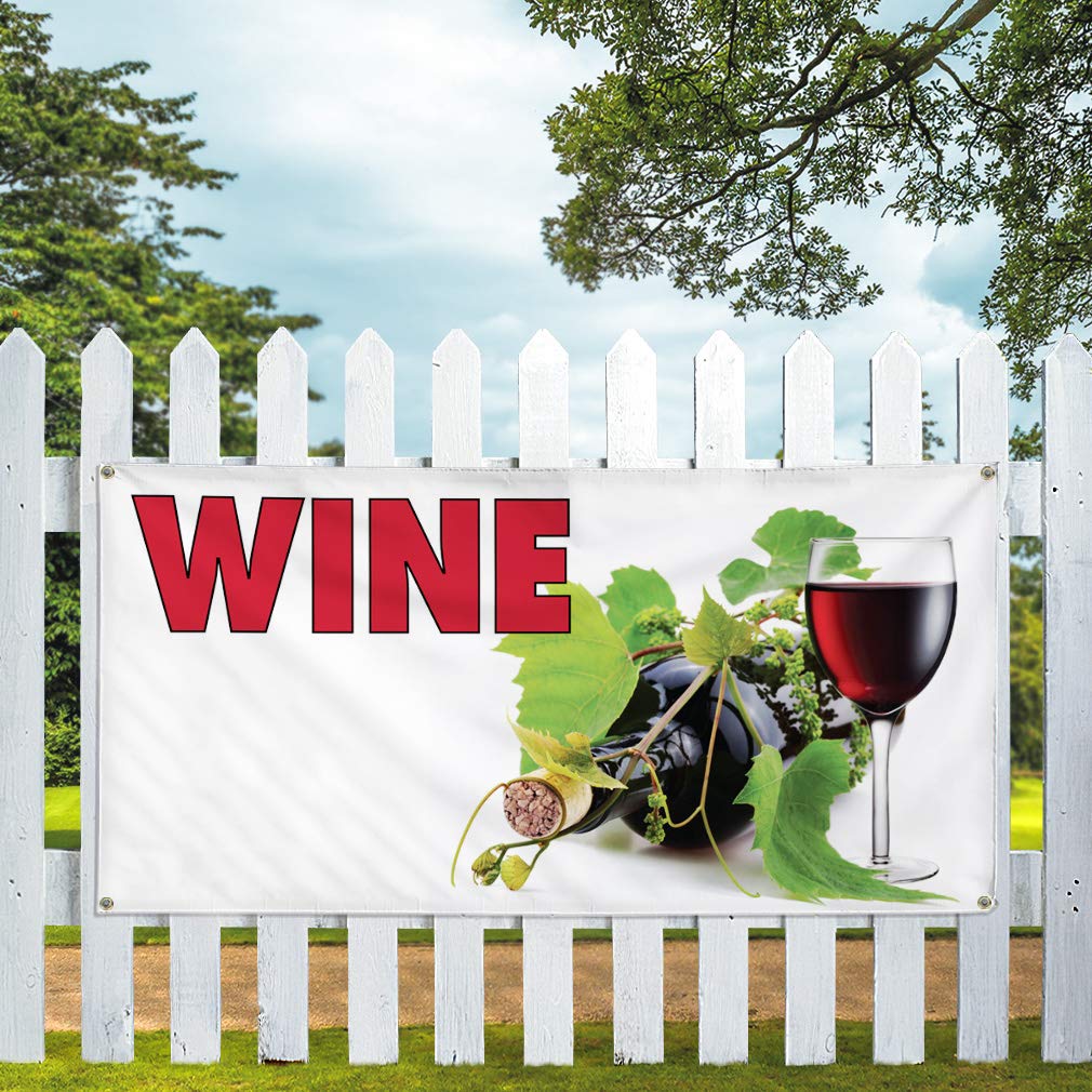 Vinyl Banner - 60x144 Inches, Weatherproof Outdoor Advertising Sign with 10 Grommets for Restaurants, Food & Industrial Use - Multiple Sizes Available - Perfect for Yard Signs, Events & Business Promotion