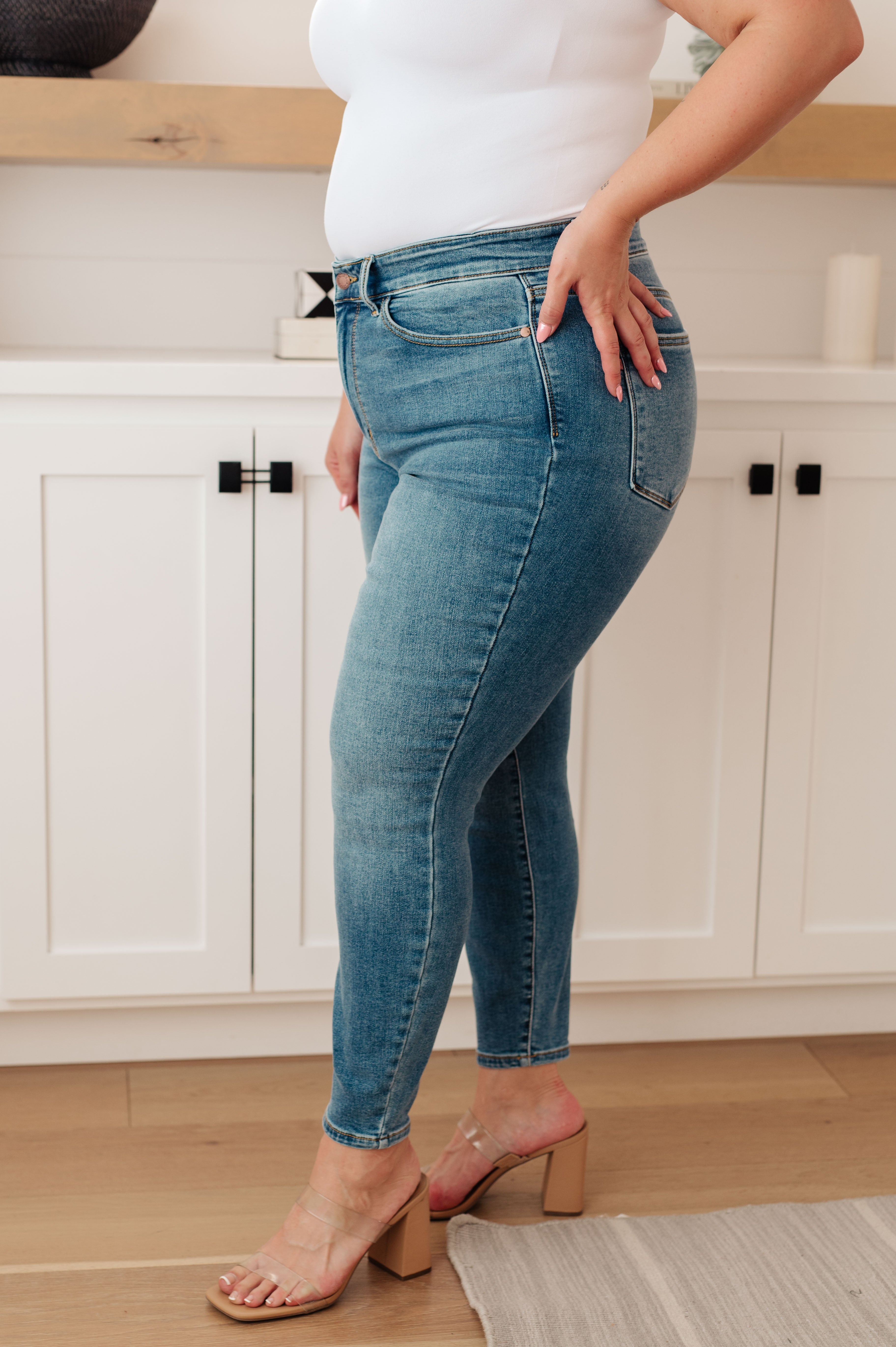 Bryant High Rise Thermal Skinny Jeans for Women - Warm Winter Stretch Denim Pants - Perfect for Cold Weather & Outdoor Activities