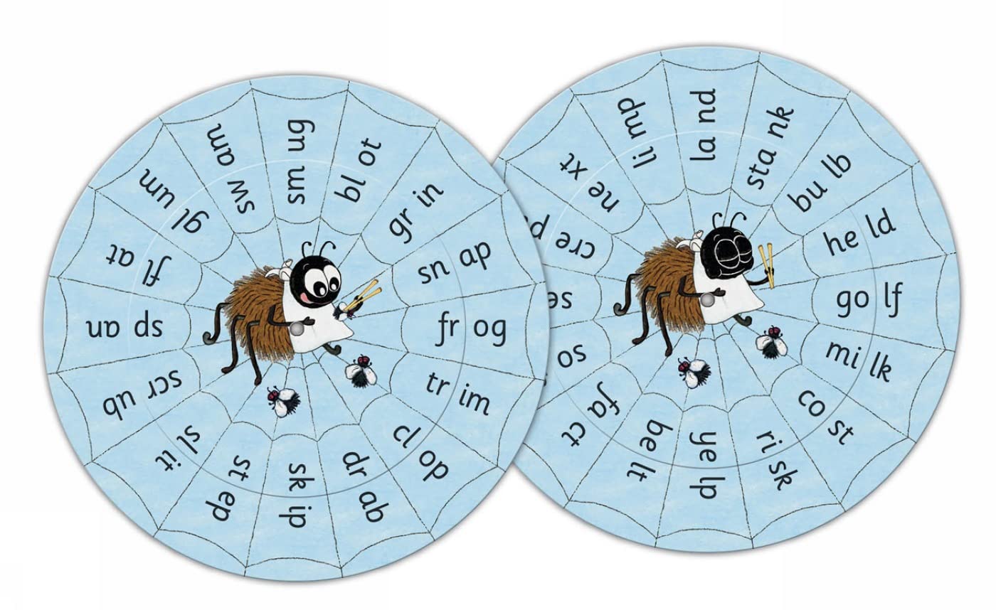 Jolly Phonics Blend Wheels - 10 Pack for Kids Learning to Read | Phonics Teaching Tools for Classroom & Homeschool | Perfect for Early Reading Practice