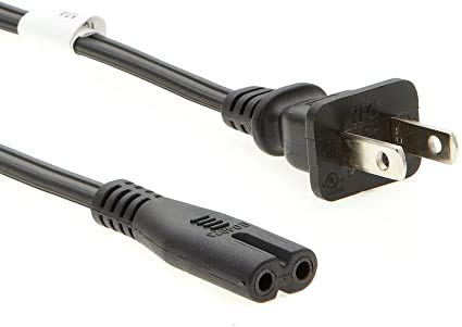 Ventev Universal 2 Prong Power Cord Replacement for JBL Control X Stream, Control X Wireless, Link View, Link 500 & Playlist Bluetooth Speakers | AC Charger Adapter Supply Cable | Perfect for Home, Office & Travel Use