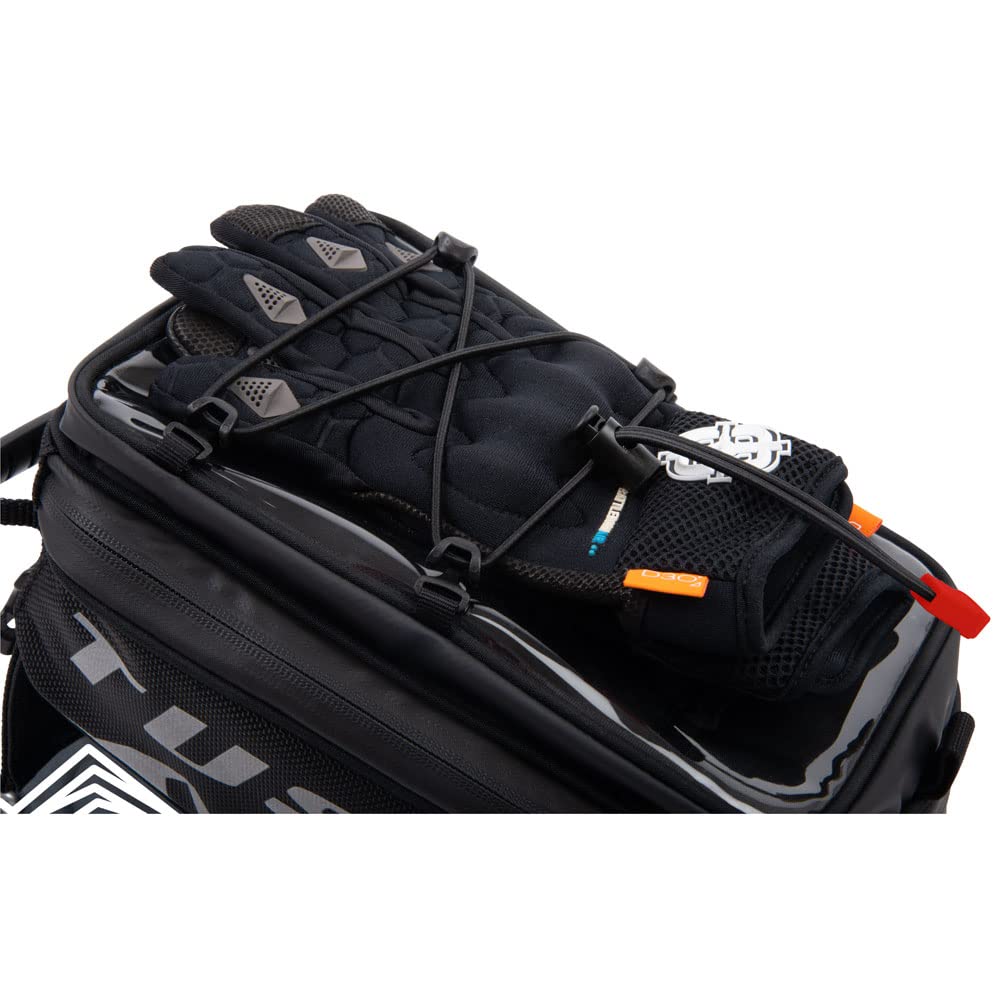 TRIUMPH Tiger 1200 Explorer XRX 2016-2021 Motorcycle Tank Bag - Tusk Olympus Large Waterproof Storage Bag in Black/Grey - Perfect for Adventure Riding, Commuting & Long-Distance Travel