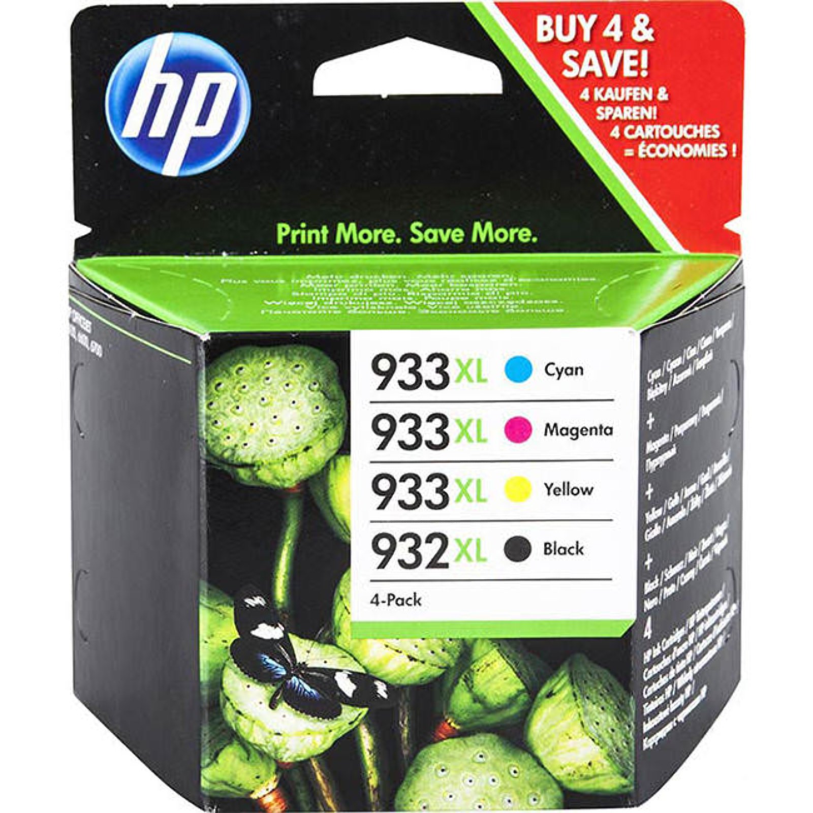 Original HP 62XL Ink Cartridge - High Yield Black & Tri-Color Combo Pack for HP Envy, OfficeJet Printers | Reliable Printing for Home Office, School Projects & Small Business Documents
