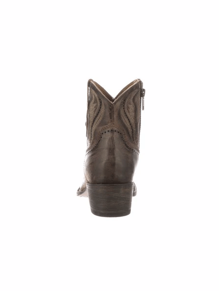 Lucchese M6039 Women's Sabine Bootie - Distressed Brown Leather Ankle Boots for Western Fashion & Cowgirl Outfits