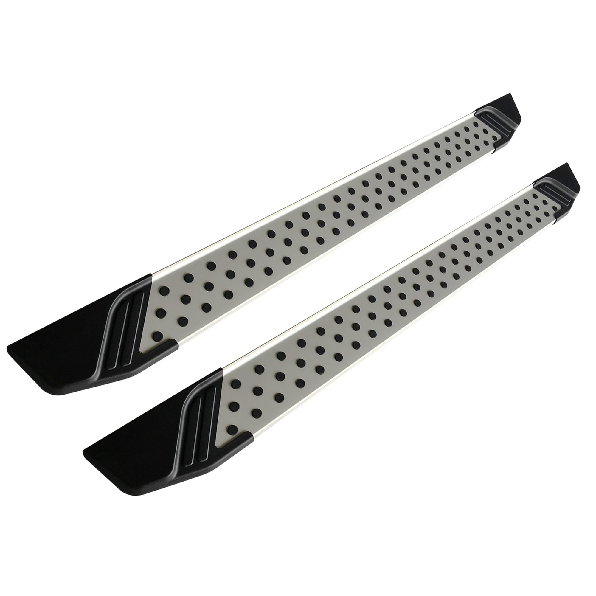 Black Horse Off-Road Aluminum Vortex Running Boards VO-H1882 - Heavy Duty Side Steps for Trucks & SUVs - Perfect for Off-Roading, Camping & Outdoor Adventures