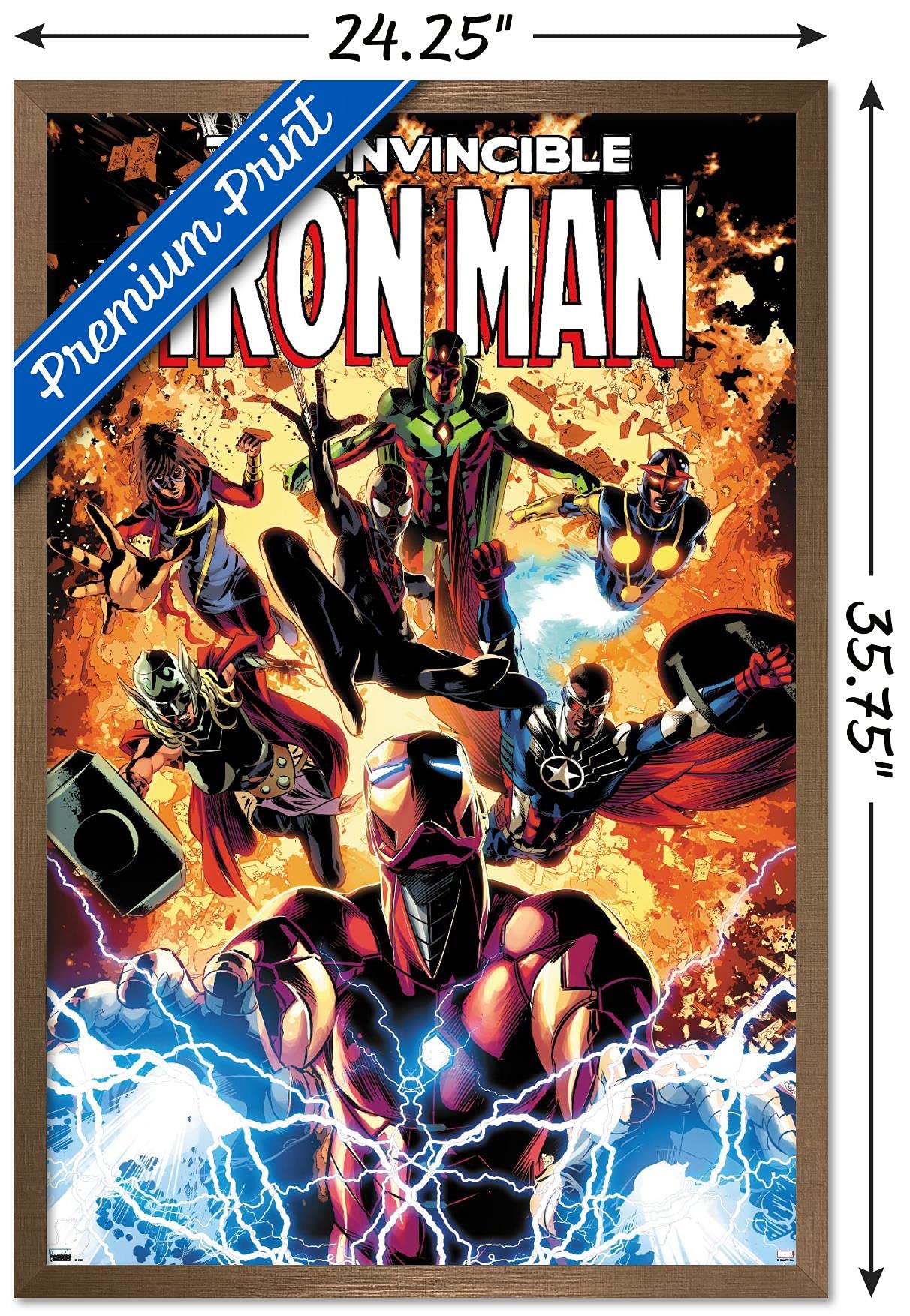 Trends International Marvel Comics Iron Man - Invincible Iron Man #11 Wall Poster, 34