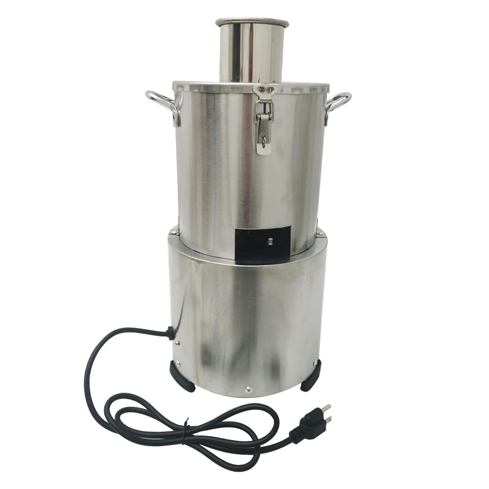 Automatic Electric Stainless Steel Garlic Peeler Machine - Whole Dry Garlic Peeling & Separator with Pure Copper Core Motor (110V) - Perfect for Restaurants, Canteens & Commercial Kitchens