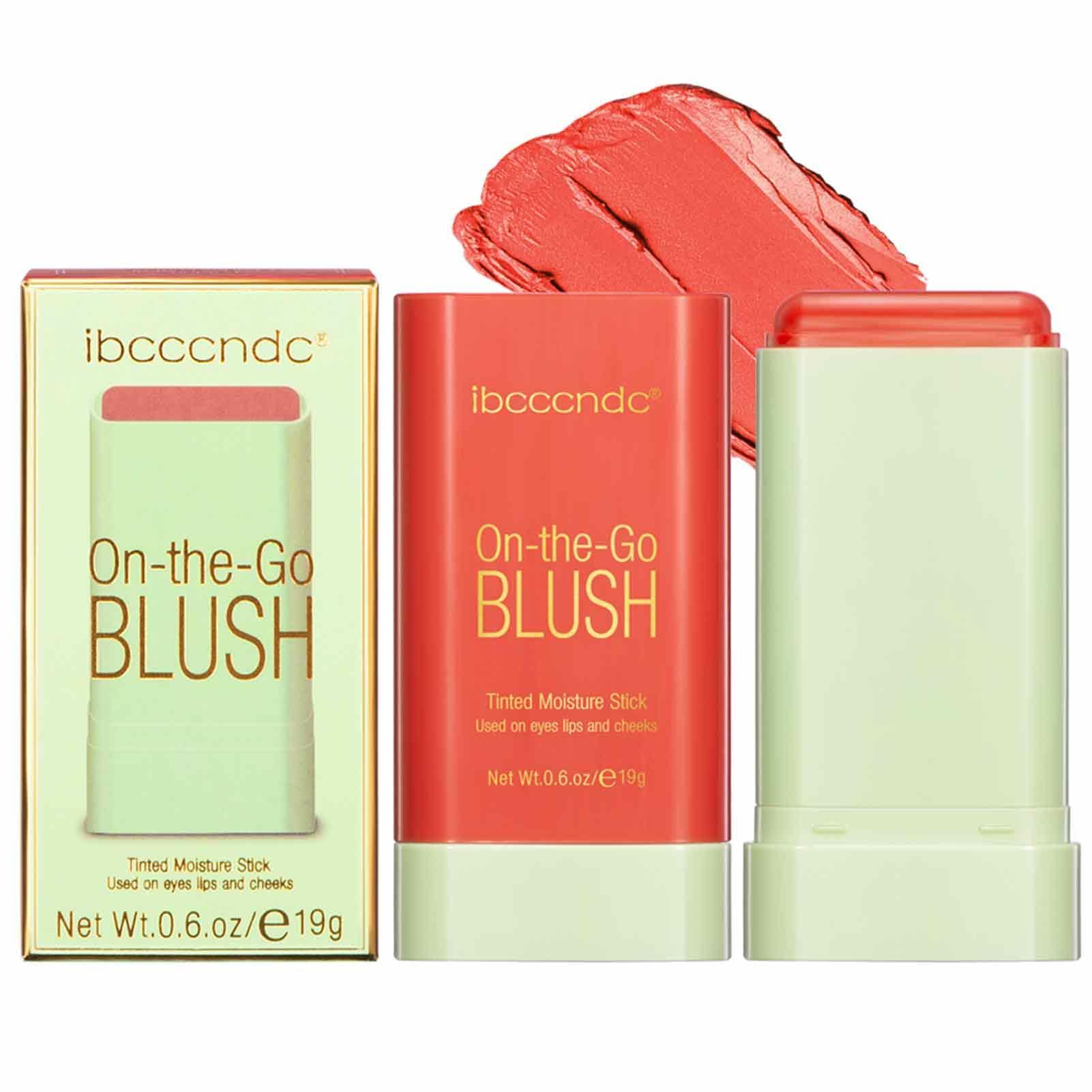 Creamy Blush Stick - Long Lasting Cheek Makeup, 0.6oz, Natural Flush for All Skin Types | Perfect for Everyday Wear, Date Night & Professional Makeup Looks