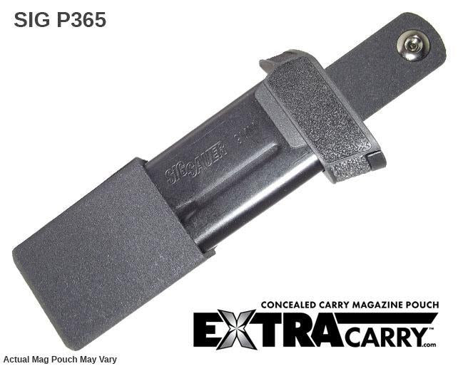 Sig Sauer P365 9mm 12 Round Magazine Pouch - Tactical Concealed Carry Holster for Everyday Self Defense & Range Training