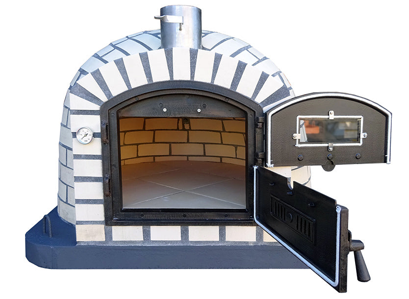 Premium ROMA LISBOA Outdoor Wood Fire Pizza Oven - Authentic Italian Style for Backyard Cooking, Camping & Patio Entertaining