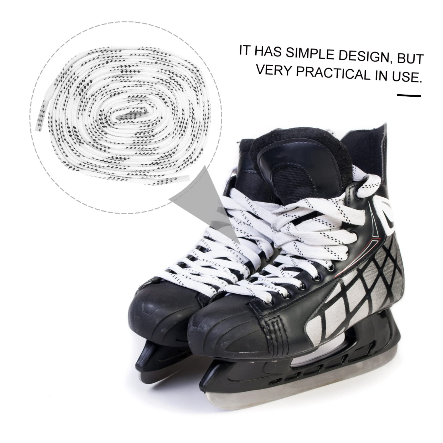 5 Pairs Durable Hockey Skate Laces - Premium Outdoor & Ice Skating Shoelaces for Athletes - Strong Shoe Strings for Hockey, Skiing & Sports (Perfect for Rinks, Arenas & Winter Activities)