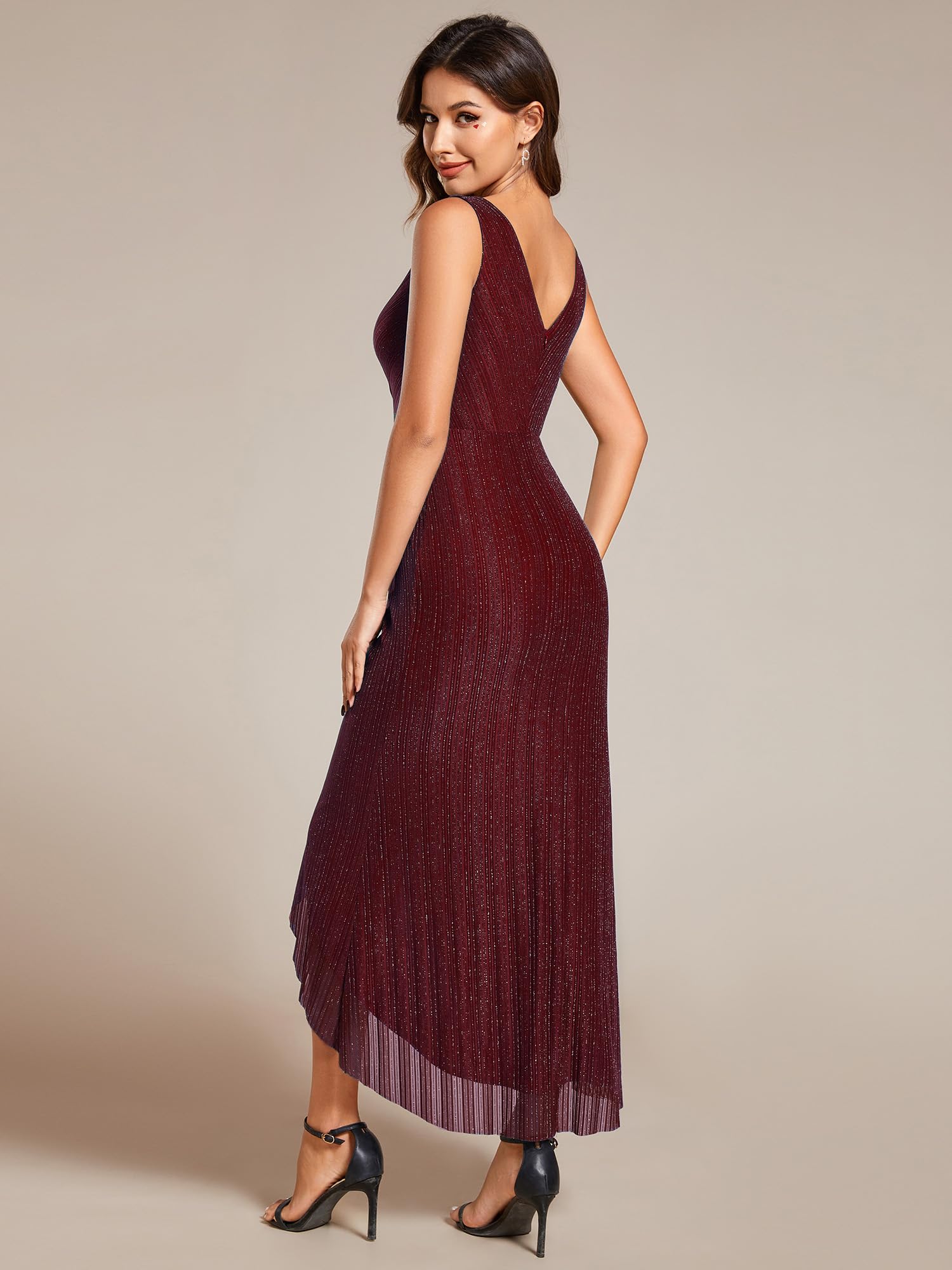 Ever-Pretty Women's Glitter Mermaid Prom Dress - Sleeveless Summer Wedding Guest Dress 02117 | Perfect for Beach Parties, Cocktail Events & Formal Occasions