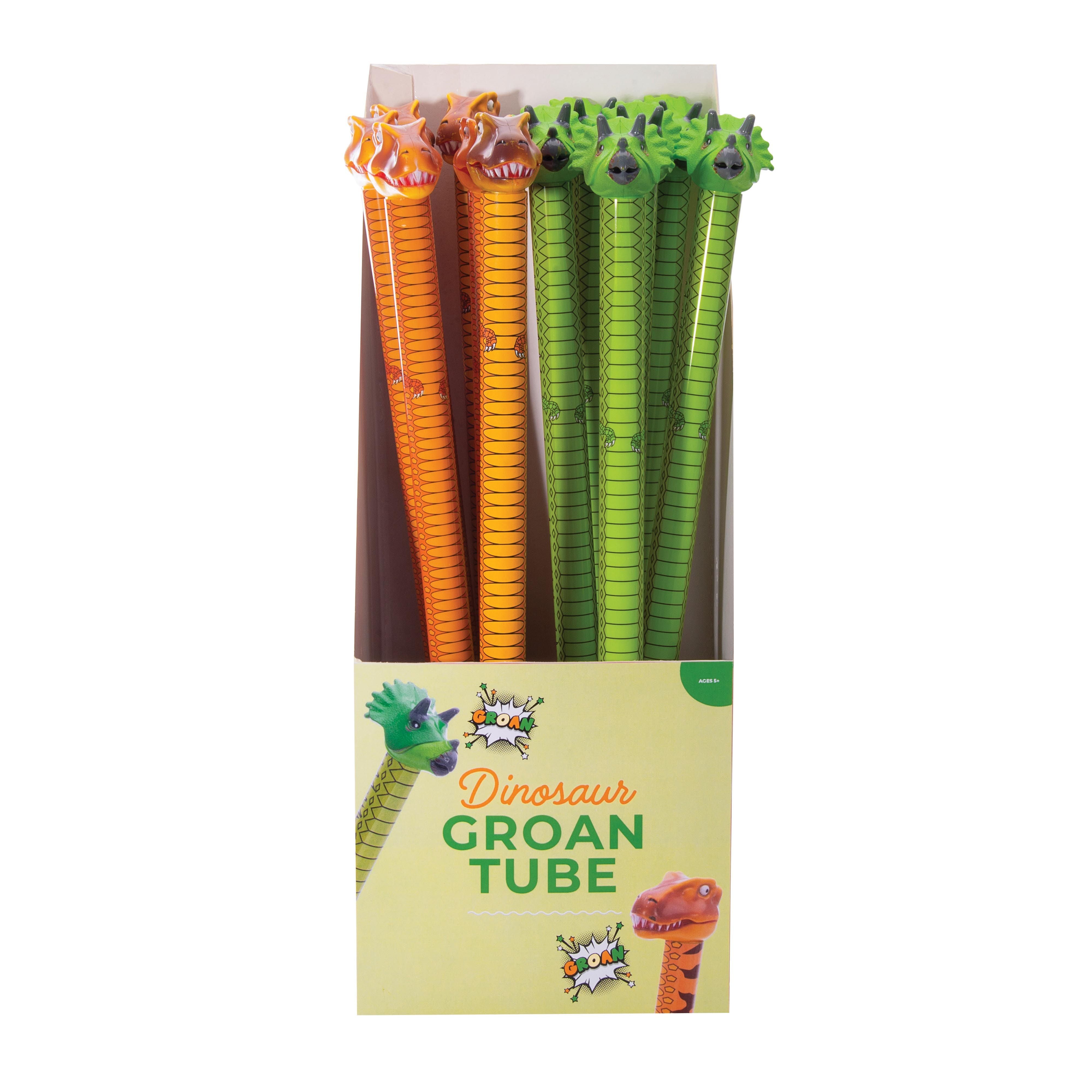 IsGift Dinosaur Groan Tube Toy - Funny Noise Maker for Kids & Adults - Perfect for Parties, Gifts, and Pranks