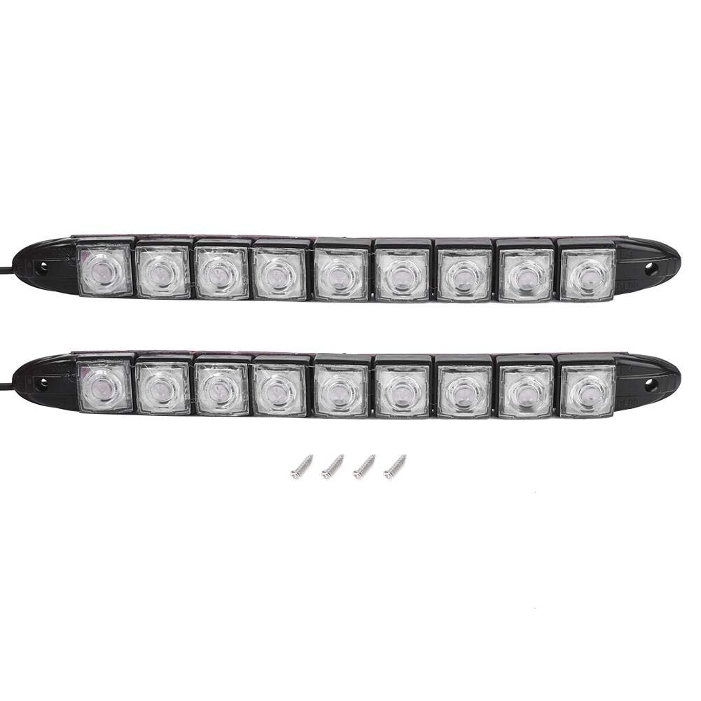 Yctze Curved LED Light Bar - 1 Pair 12V 4.5W IP66 Waterproof Boat Signal Lights for Yachts & Marine Vessels - Perfect for Night Navigation, Docking & Safety Lighting on Bow Areas
