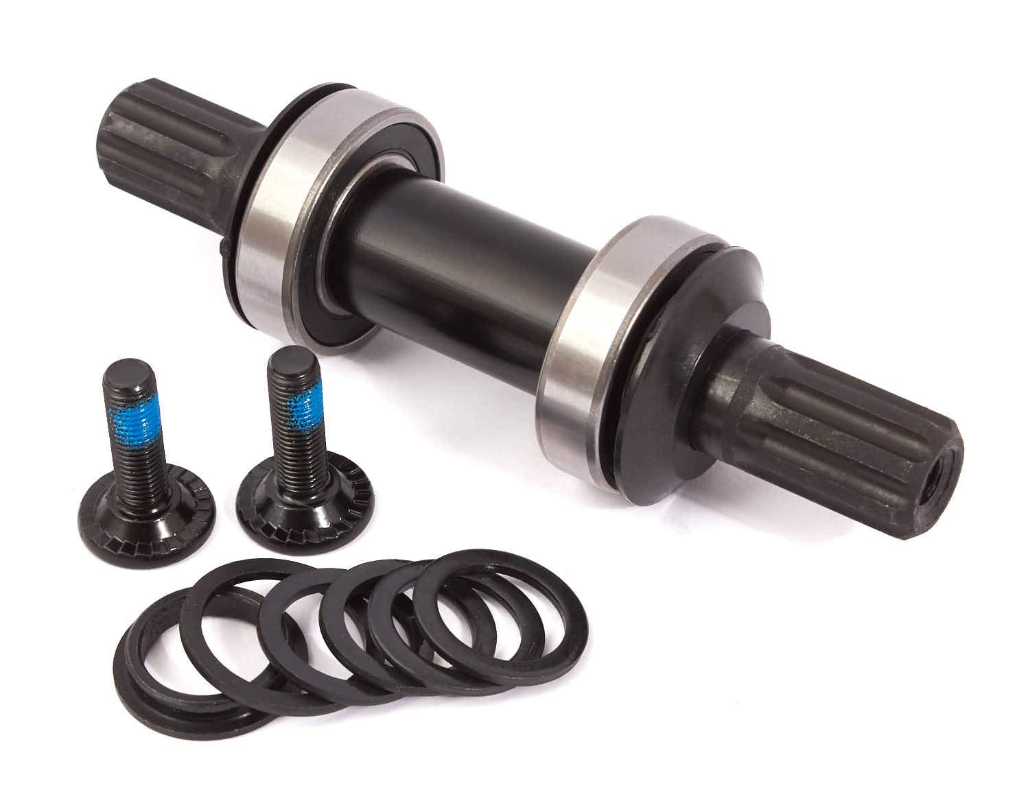 KHE MVP BMX Bottom Bracket Set - MID BB 8 Teeth Industrial Bearings CrMo - Durable Bike Parts for BMX Racing & Street Riding