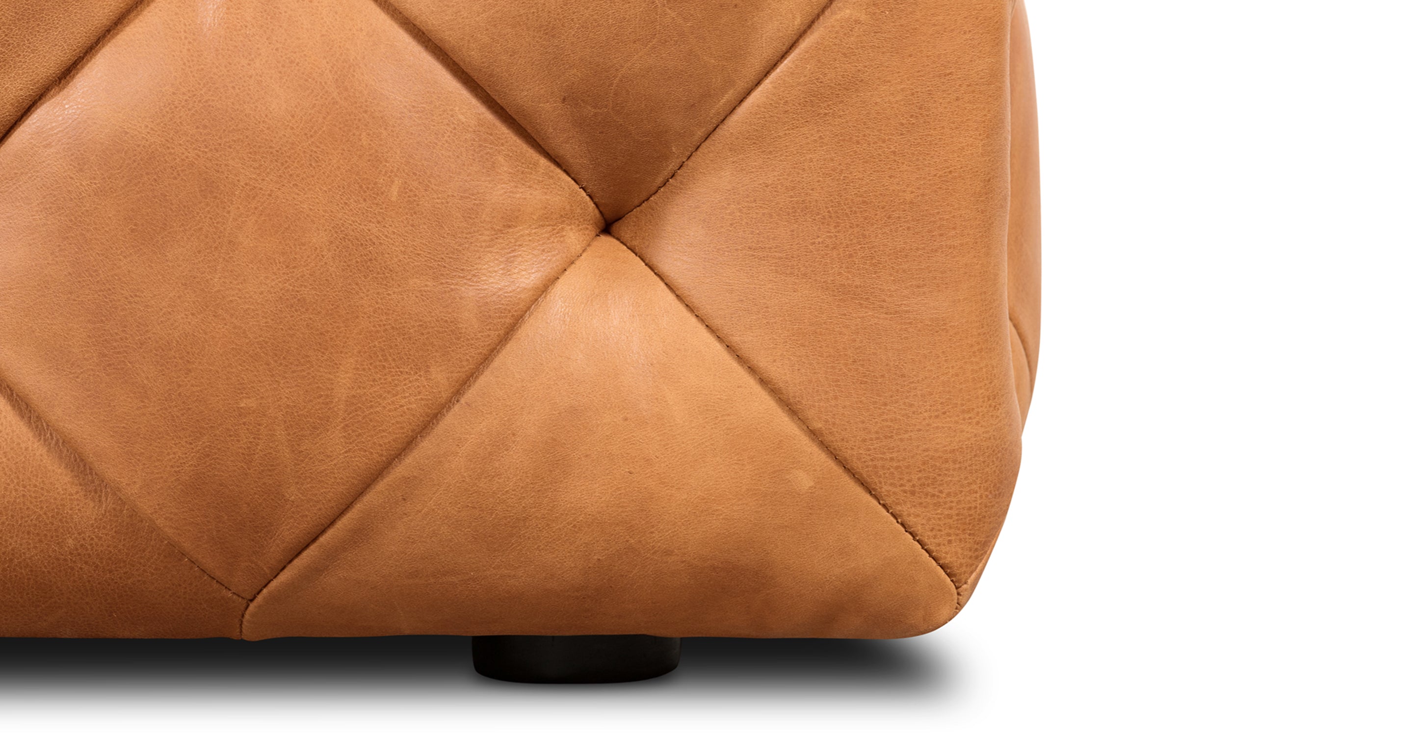 Premium Turin Leather Ottoman - Versatile Footrest, Storage Bench & Extra Seating - Perfect for Living Room, Bedroom & Home Office