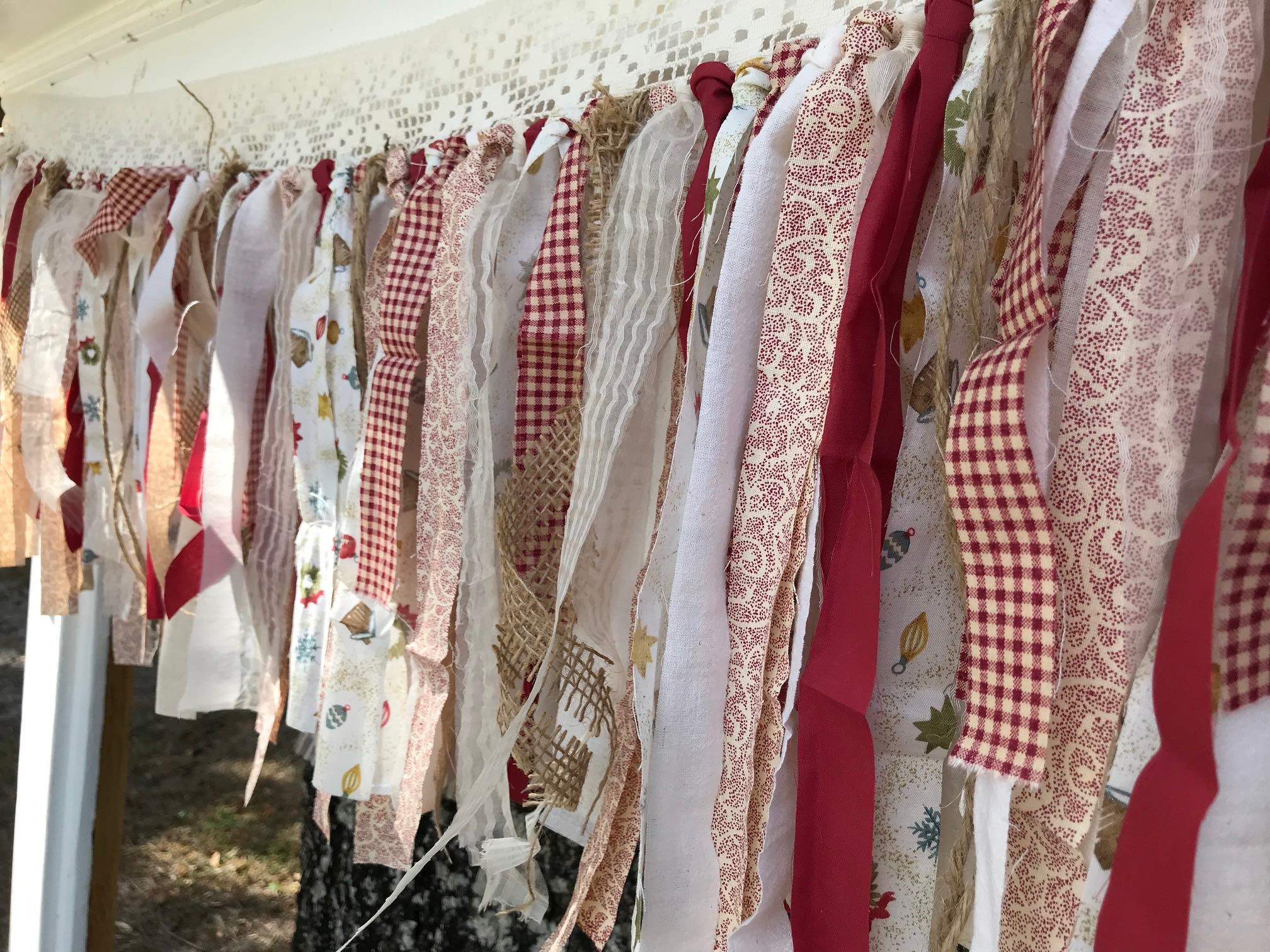 Christmas Fabric Banner Garland - Home Decor for Parties & Holidays