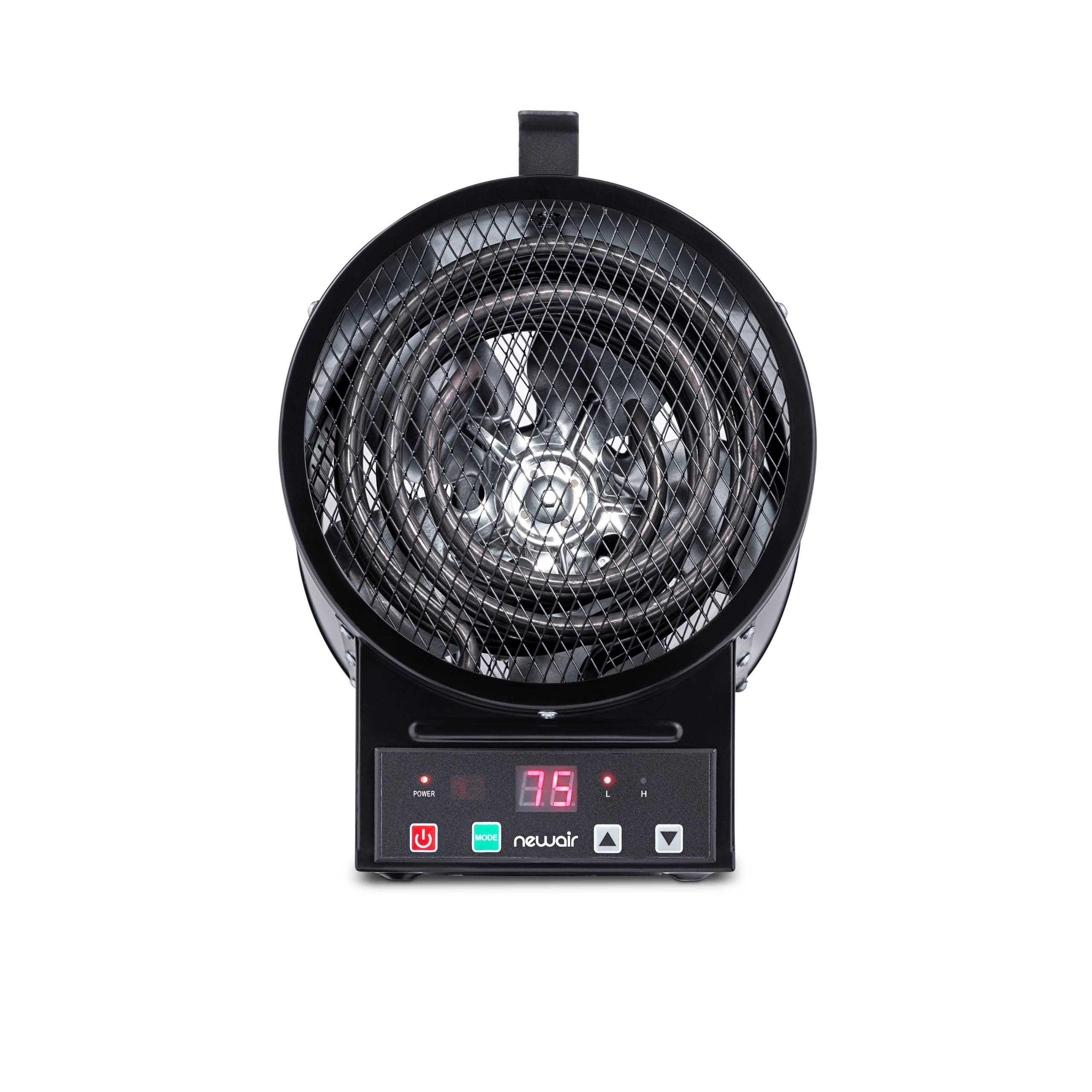 NewAir 240V 2-in-1 Freestanding or Wall/Ceiling Mount Electric Garage Heater - 500 Sq.Ft Coverage with Remote Control - Ideal for Garages, Workshops, Basements & Outdoor Spaces