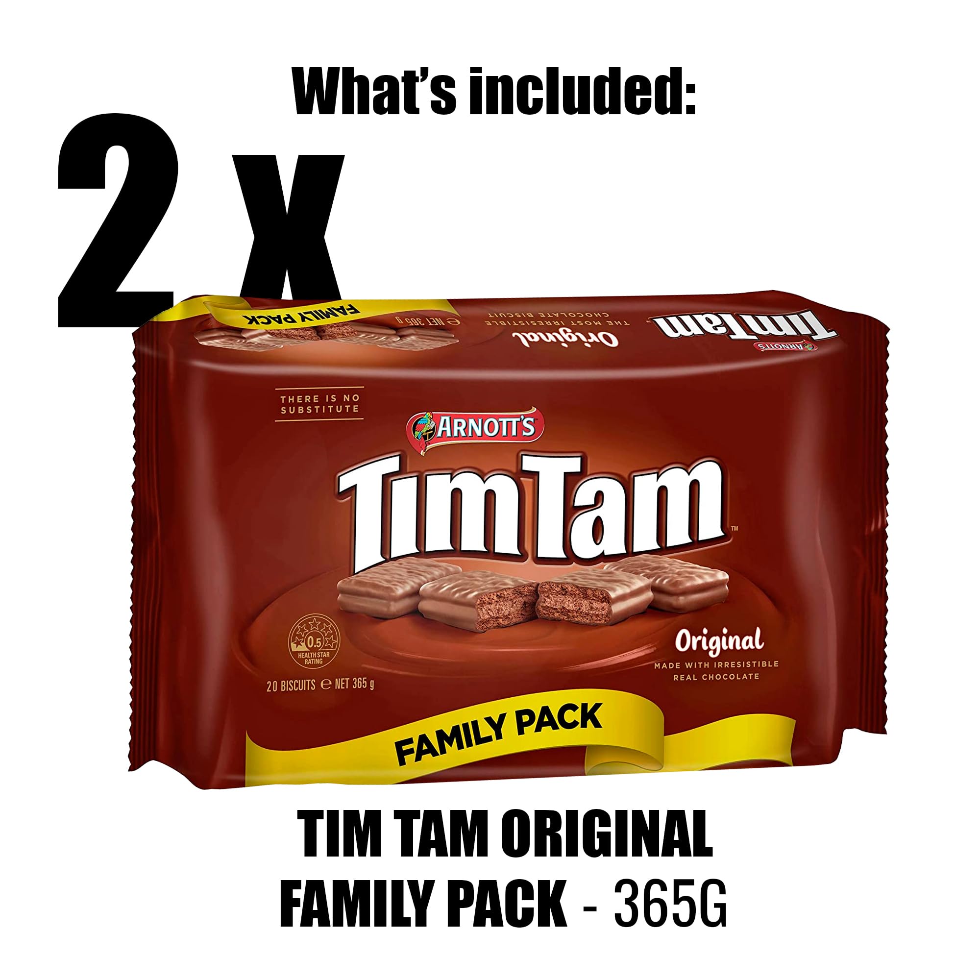Original Tim Tam Chocolate Biscuits (2 Pack, 40 Pieces) - Authentic Australian Snacks & Gift Box - Perfect for Gifting, Parties & Coffee Time - Shipped from Australia