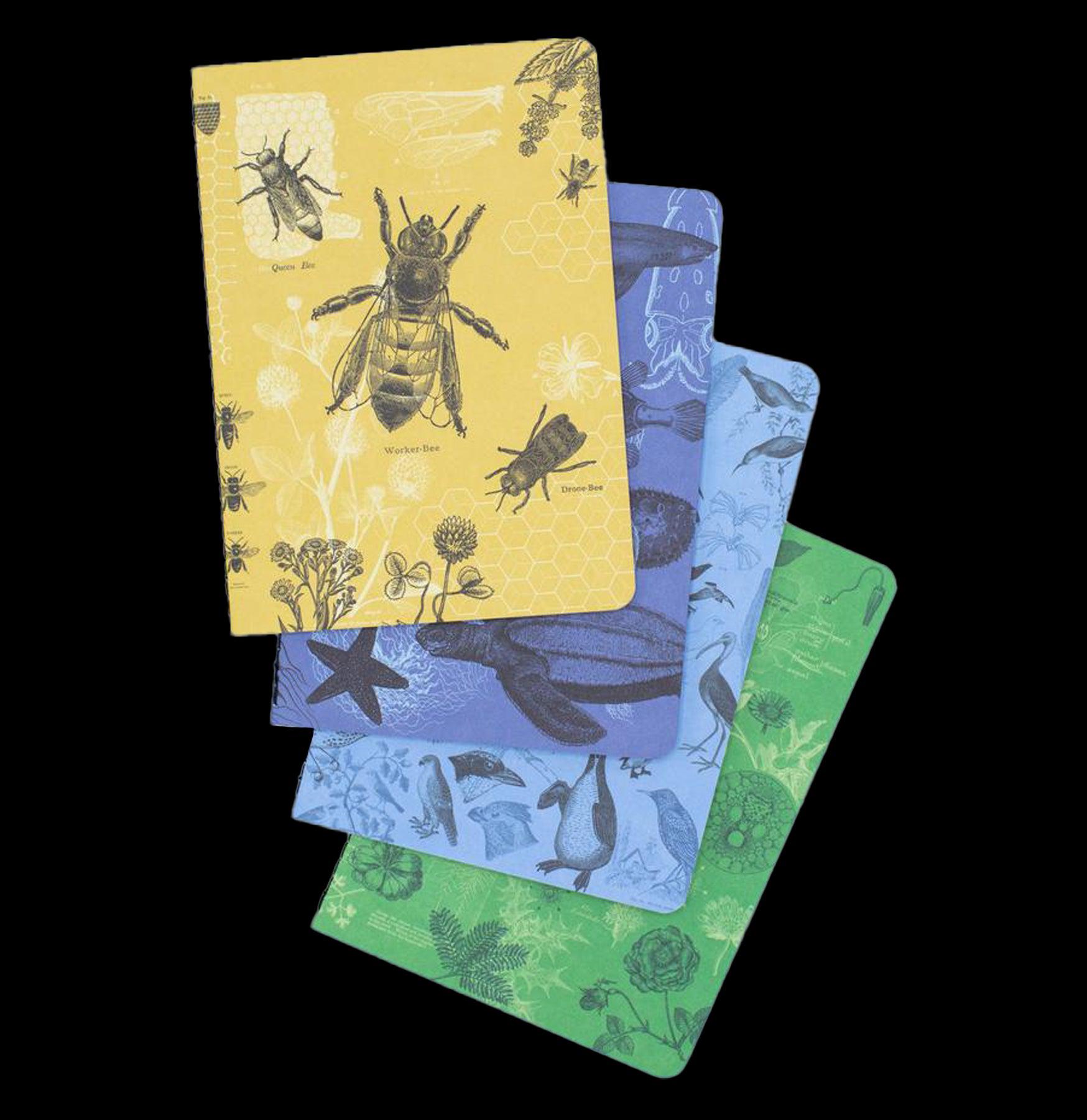 Premium Life Science Pocket Notebook 4-Pack - Lined Lab Journal for Biology, Chemistry & Research - Perfect for Students, Scientists & Field Work