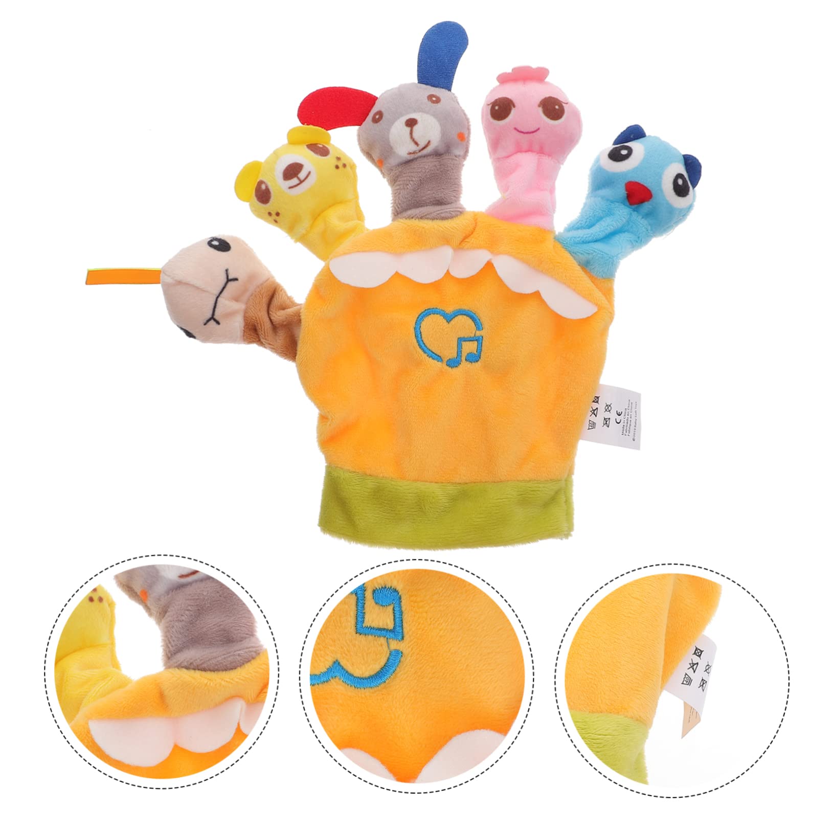 WHAMVOX Finger Puppets - Cartoon Frog Hand Puppets, Educational Brain Toys for Kids, Baby & Toddler Finger Puppet Set (Cotton Material) - Perfect for Storytelling, Role Play & Early Learning Activities