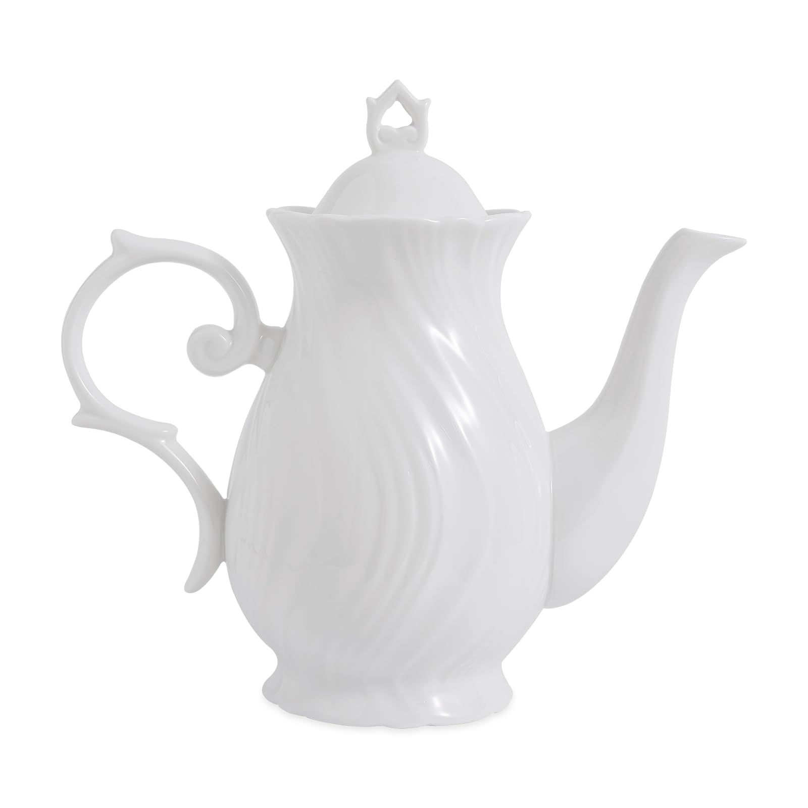 Premium Ceramic Teapot with Lid - 38.8 Oz Porcelain Tea Kettle for Tea, Coffee, Milk & Herbal Infusions - Perfect for Home, Office & Gift Giving