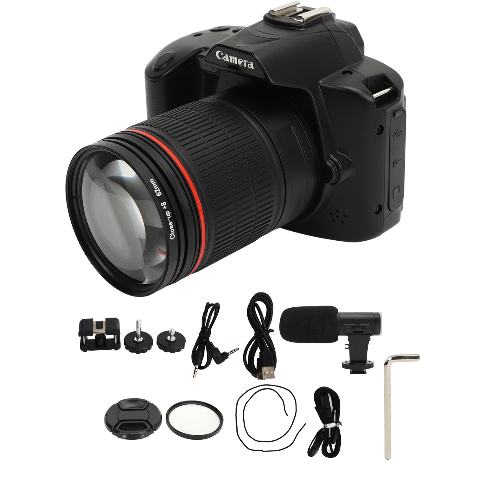 Fockety 4K 64MP Digital Camera for Photography & Vlogging - WiFi YouTube Travel Camera with 16X Zoom, Wide-Angle Lens, Macro Lens, HD Night Vision & 4800mAh Battery - Perfect for Travel Vlogging, YouTube Content Creation & Night Photography