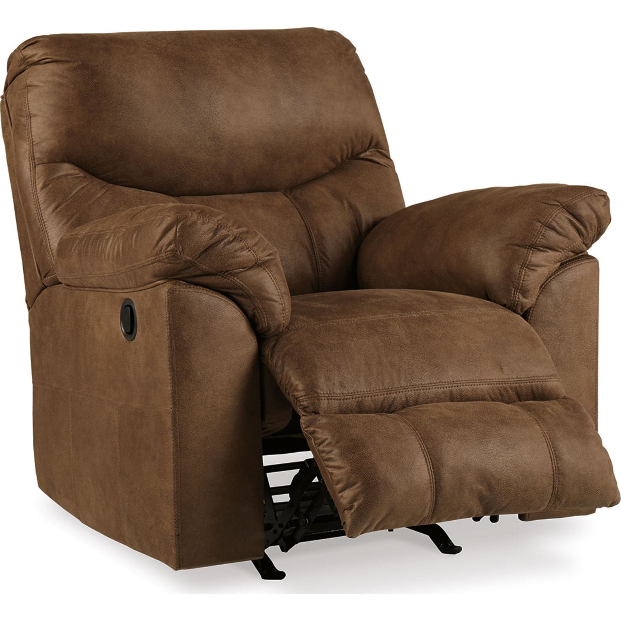 Boxberg Rocker Recliner Chair with Bark Fabric - Comfortable Rocking Recliner for Living Room, Nursery, or Bedroom - Perfect for Relaxing, Nursing, or Reading