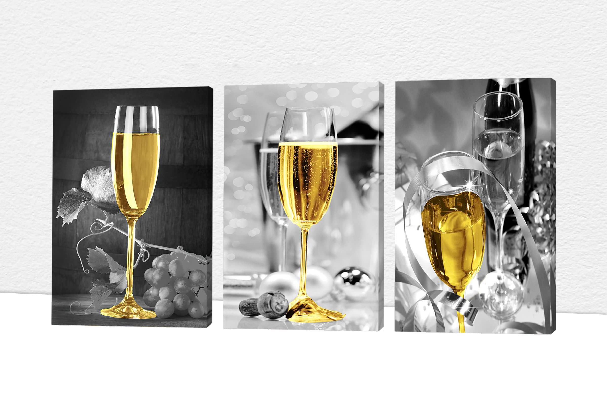GUTTATY Modern Black and White Canvas Wall Art - 12