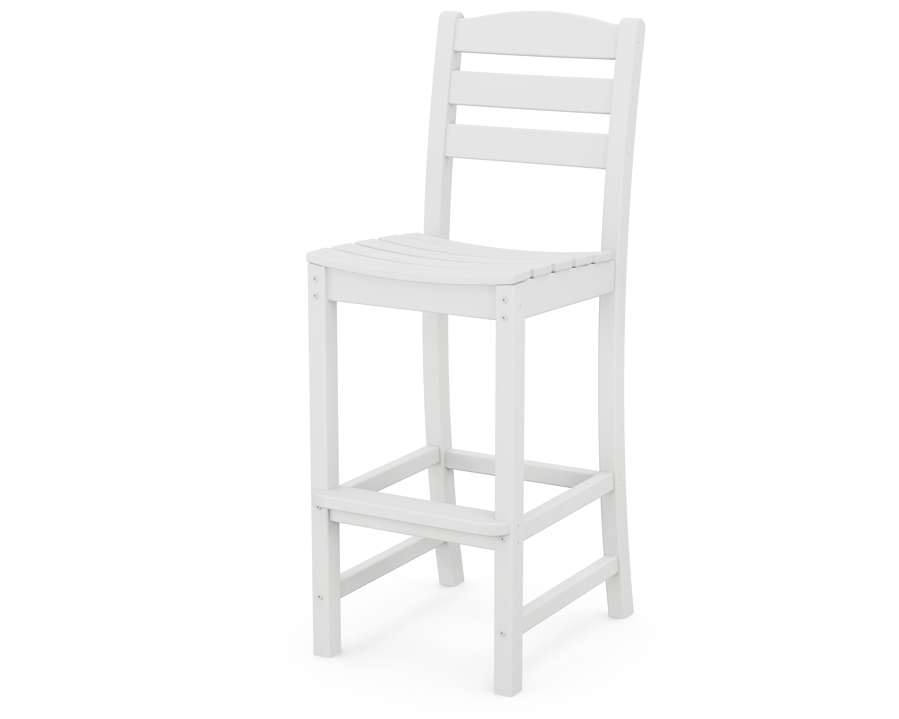 POLYWOOD La Casa Cafe Bar Side Chair - Outdoor & Indoor Dining Chair - Weather-Resistant & Durable - Perfect for Patio, Deck, Restaurant, and Home Use