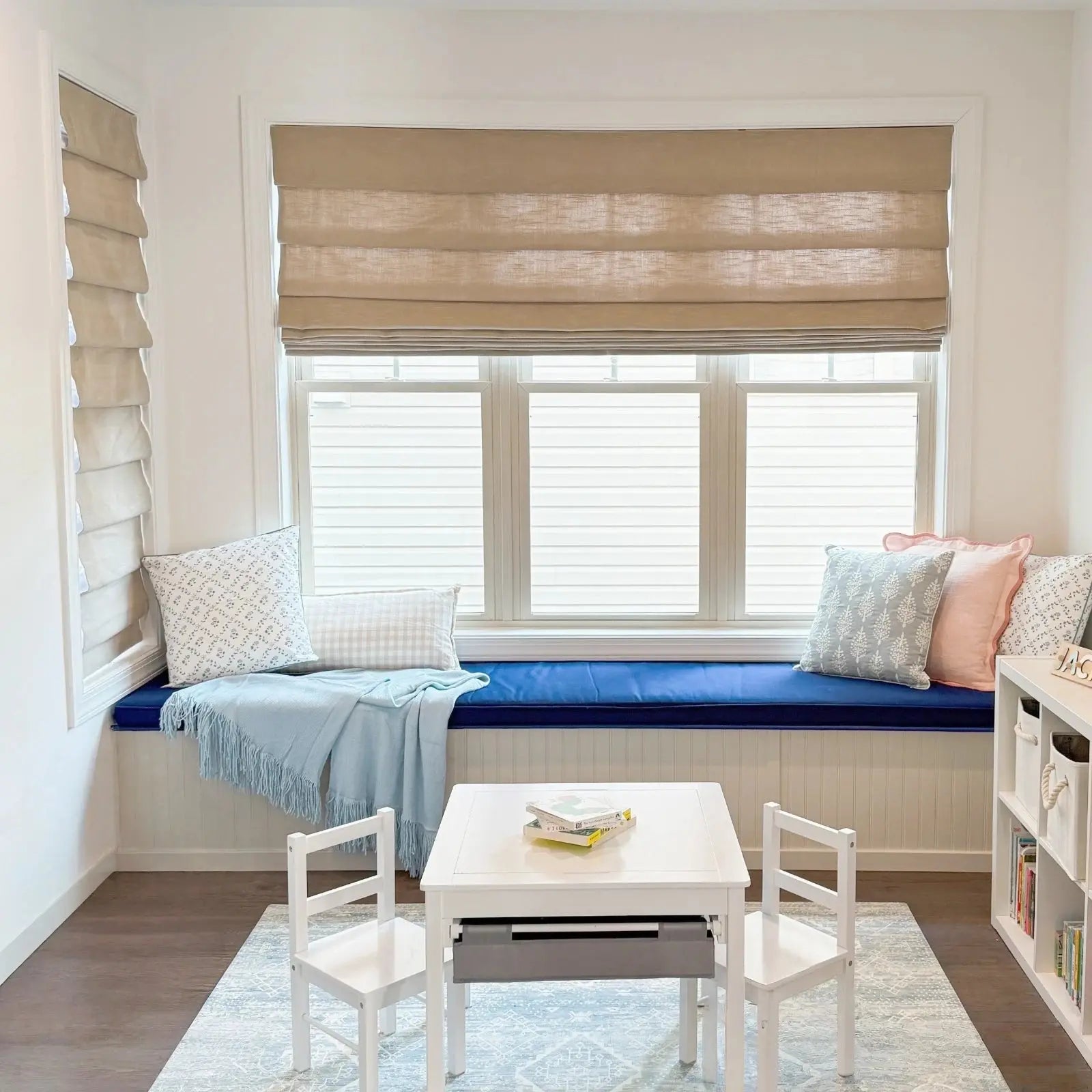 Custom Cordless Roman Shades - Blackout Window Blinds for Living Room, Bedroom & Home Decor - Easy to Install & Adjustable Light Control