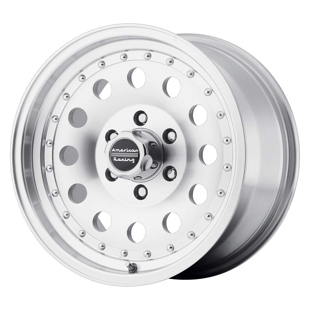 American Racing Outlaw II 15x10 5x139.70 Machined with Clear Coat -38mm Offset Wheels | Premium Automotive Rims for Trucks, SUVs & Off-Road Vehicles | Durable Alloy Wheels for Enhanced Performance & Style