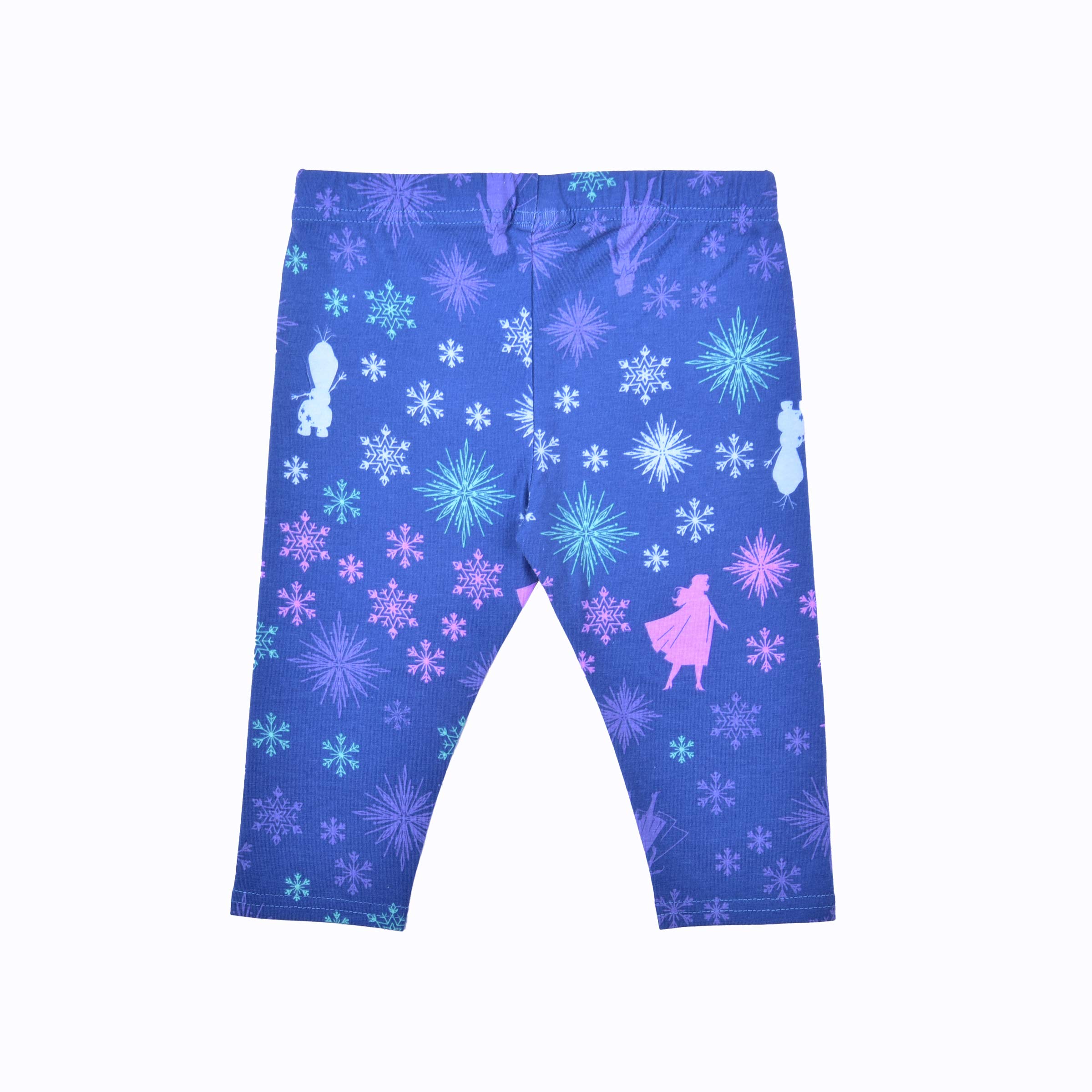 Disney Frozen Girls' Elsa Anna Olaf T-Shirt & Legging Set for Toddler Kids - Purple Blue Gray Outfit | Birthday Gift, Costume Party, Dress Up Play