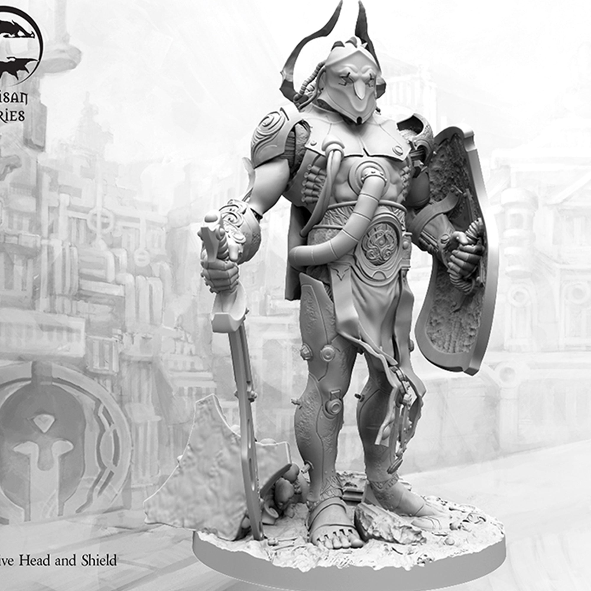 City States: Artisan Series Talos - Handcrafted Collectible Figurine for Home Decor & Gaming Enthusiasts | Perfect for Display Shelves, Gaming Rooms & Gift Giving