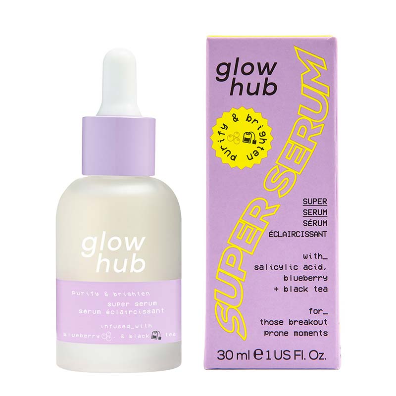 Glow Hub Purify & Brighten Super Serum - Vitamin C Face Serum for Brightening & Hydrating Skin | Perfect for Daily Skincare Routine & Nighttime Use