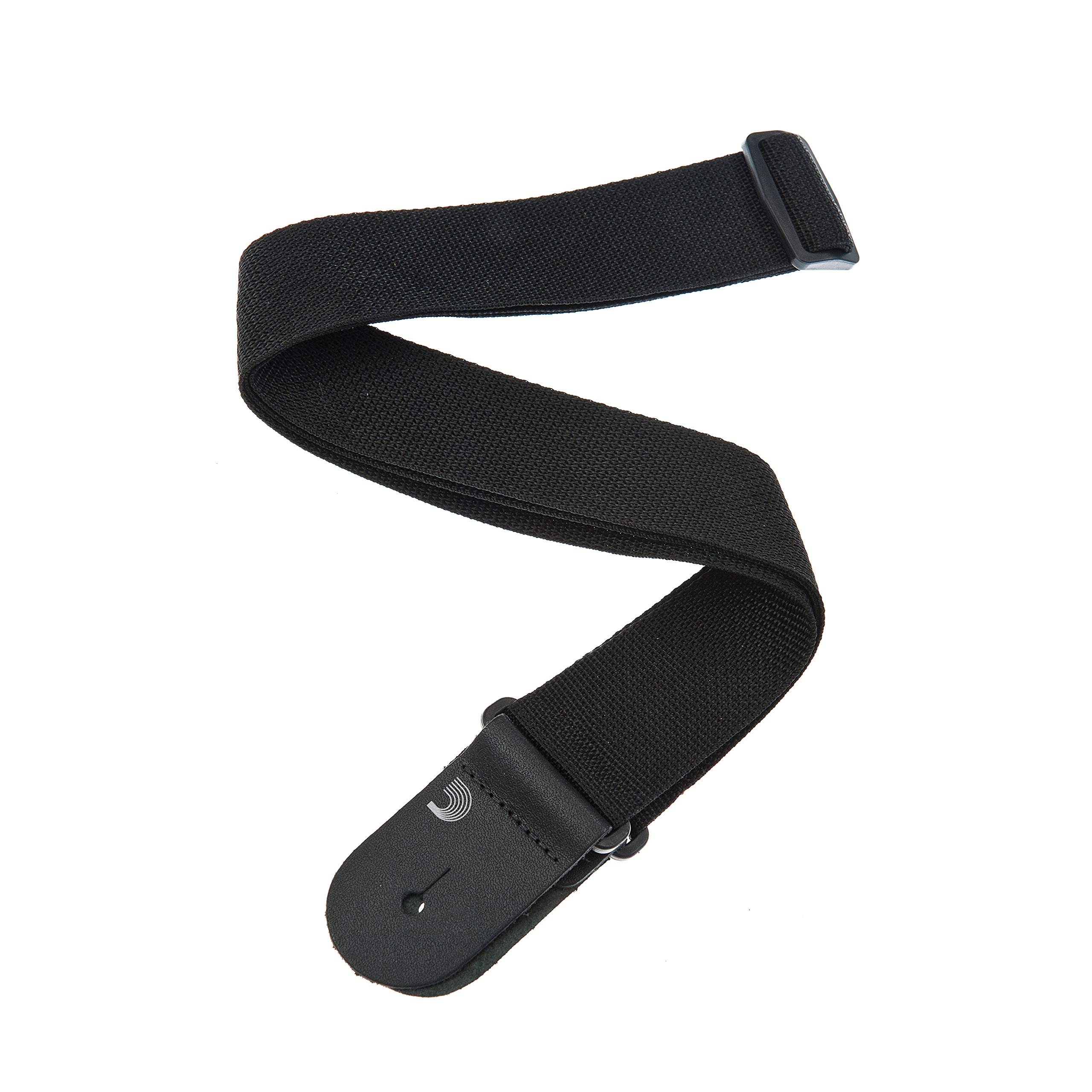 D'Addario Premium Guitar Strap for Electric, Acoustic & Bass Guitars - Adjustable Polypropylene Strap in Black - Perfect for Live Performances, Studio Sessions & Practice