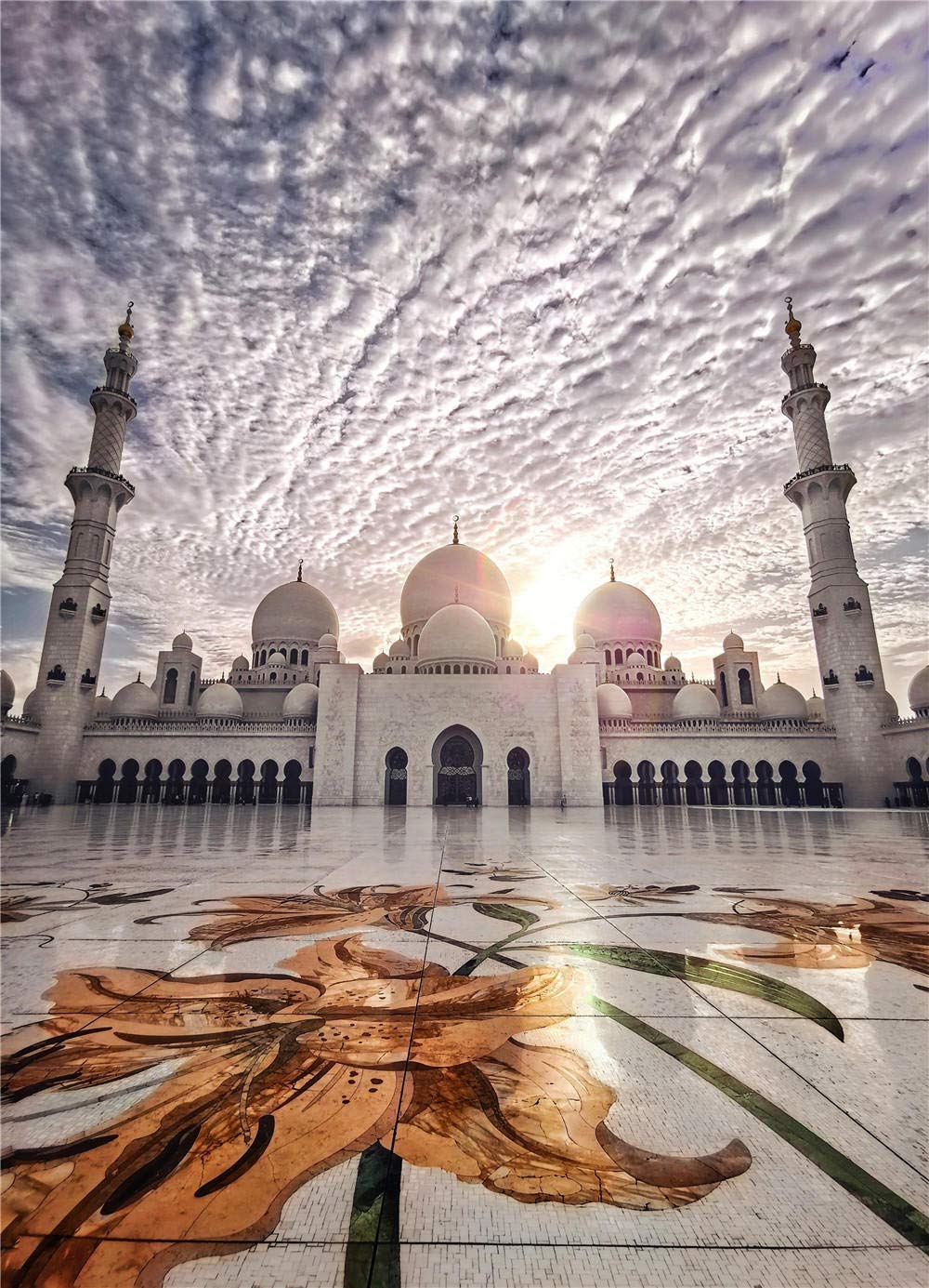 1000 Piece White Mosque Muslim Jigsaw Puzzle for Adults - Wooden Educational Puzzle Toy Gift for Kids Learning & Fun - 500 Piece Cartoon Puzzle for Family Game Night & Classroom Activities