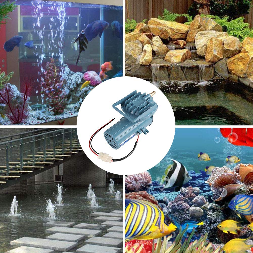 Yosoo 35W Commercial Air Pump for Aquarium, Fish Tank, Pond & Hydroponics - 12V DC Oxygen Aerator for Fish Farming, Aquaculture & Fountain Use - Perfect for Home Aquariums, Outdoor Ponds & Hydroponic Systems