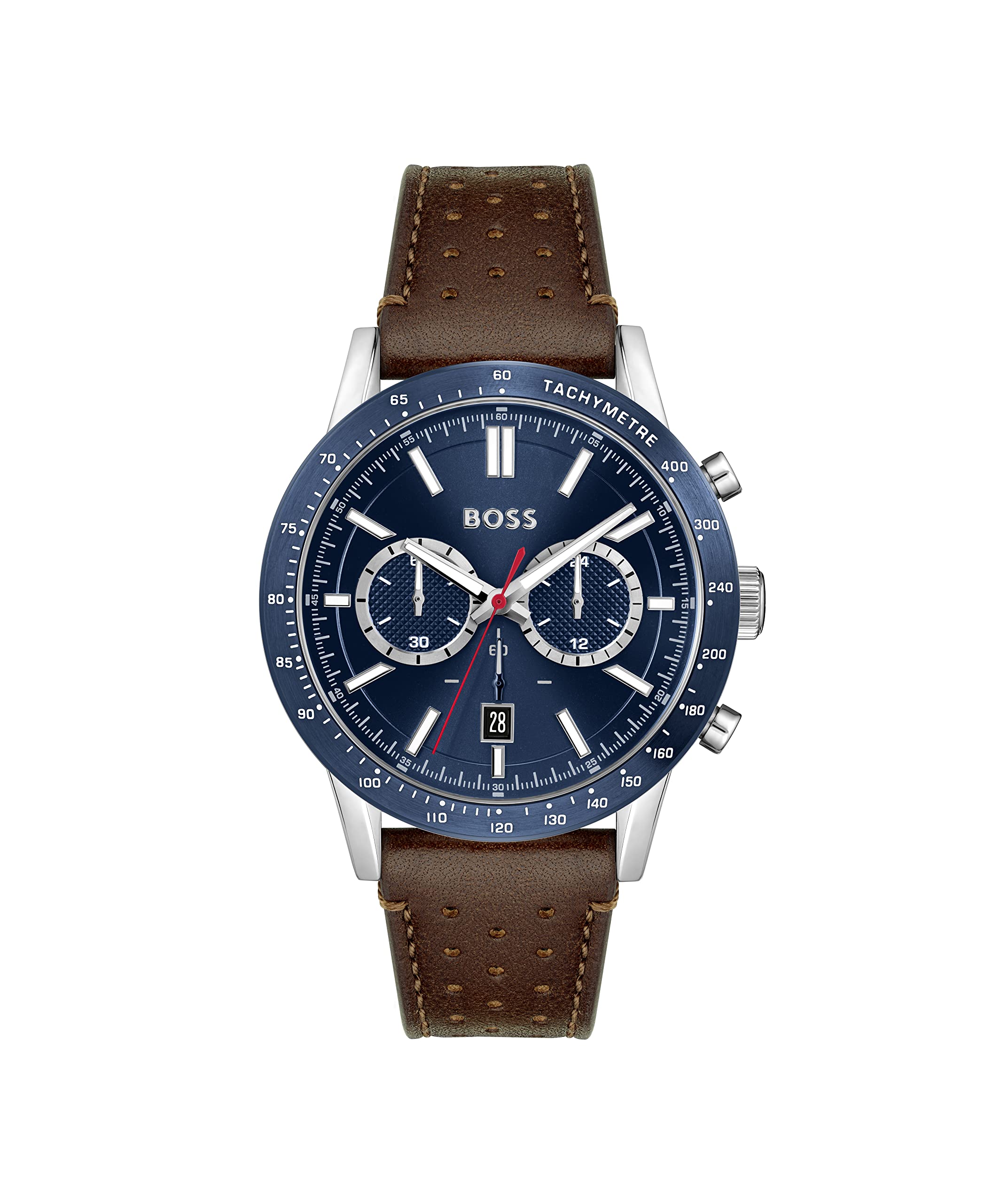 BOSS Allure Men's Quartz Chronograph Stainless Steel Watch - Water Resistant 100M - Luxury Dress Watch for Business, Formal Events & Everyday Wear