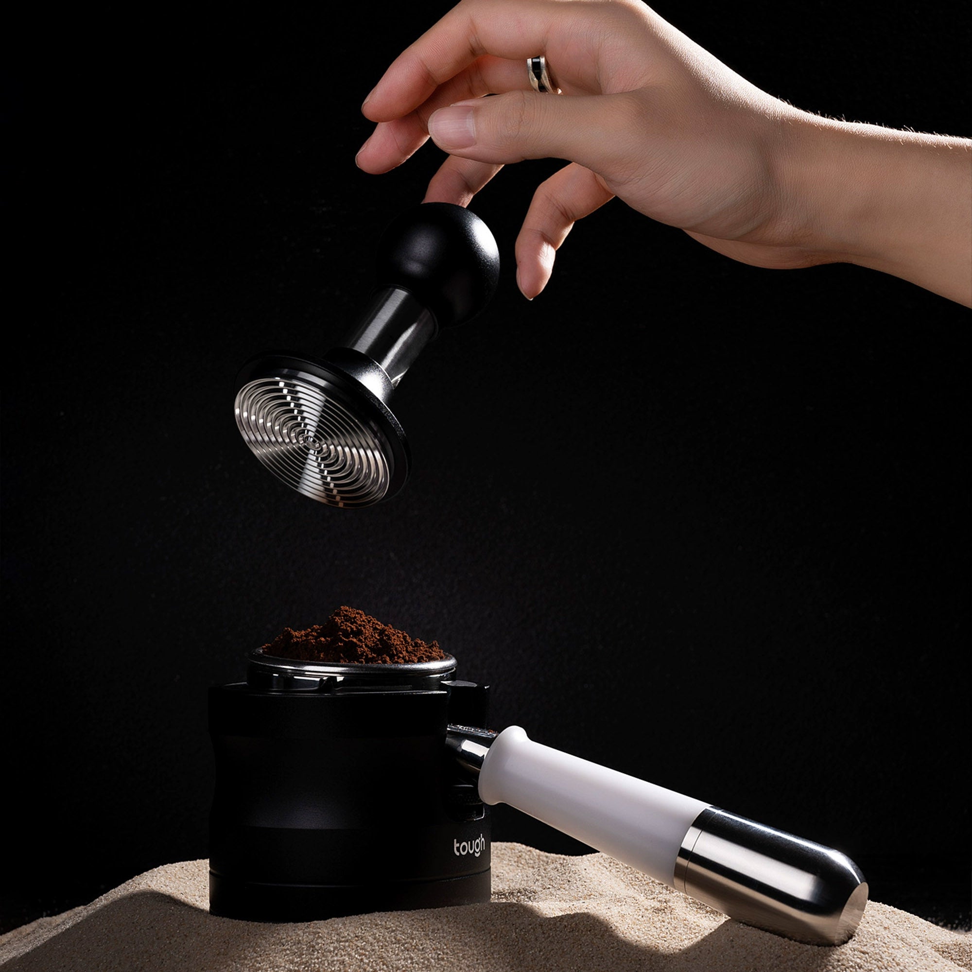Premium Stainless Steel Coffee Tamper Holder Station - Barista Tool Organizer for Espresso Machine Accessories - Perfect for Home & Professional Coffee Shops
