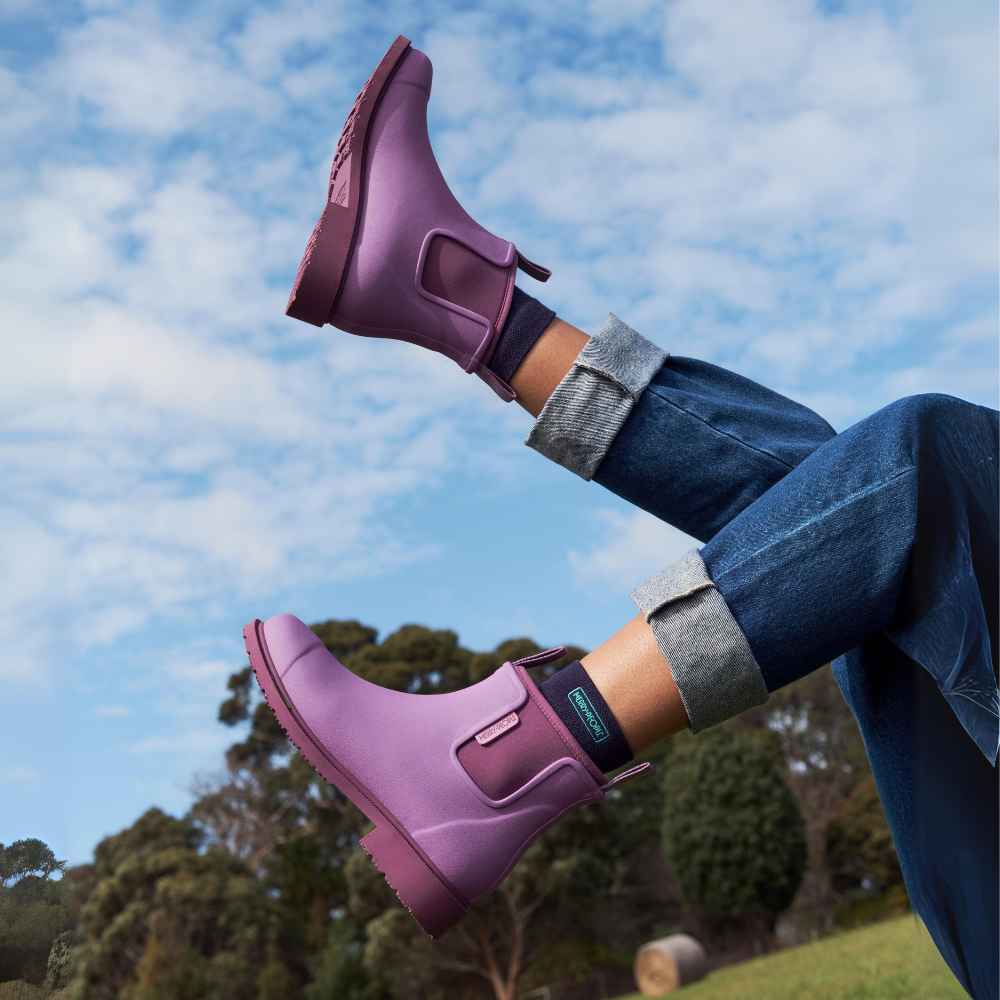 Merry Women's Bobbi Waterproof Rain Boots in Orchid Purple - Comfortable & Stylish for Outdoor, Gardening, and Wet Weather Walking
