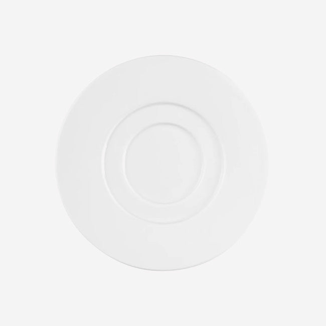 Guy Degrenne Empileo Coffee & Tea Saucer Set - Elegant Porcelain Dessert Plates for Afternoon Tea, Coffee Break, and Party Serving - 6-Piece Stackable Dish Collection