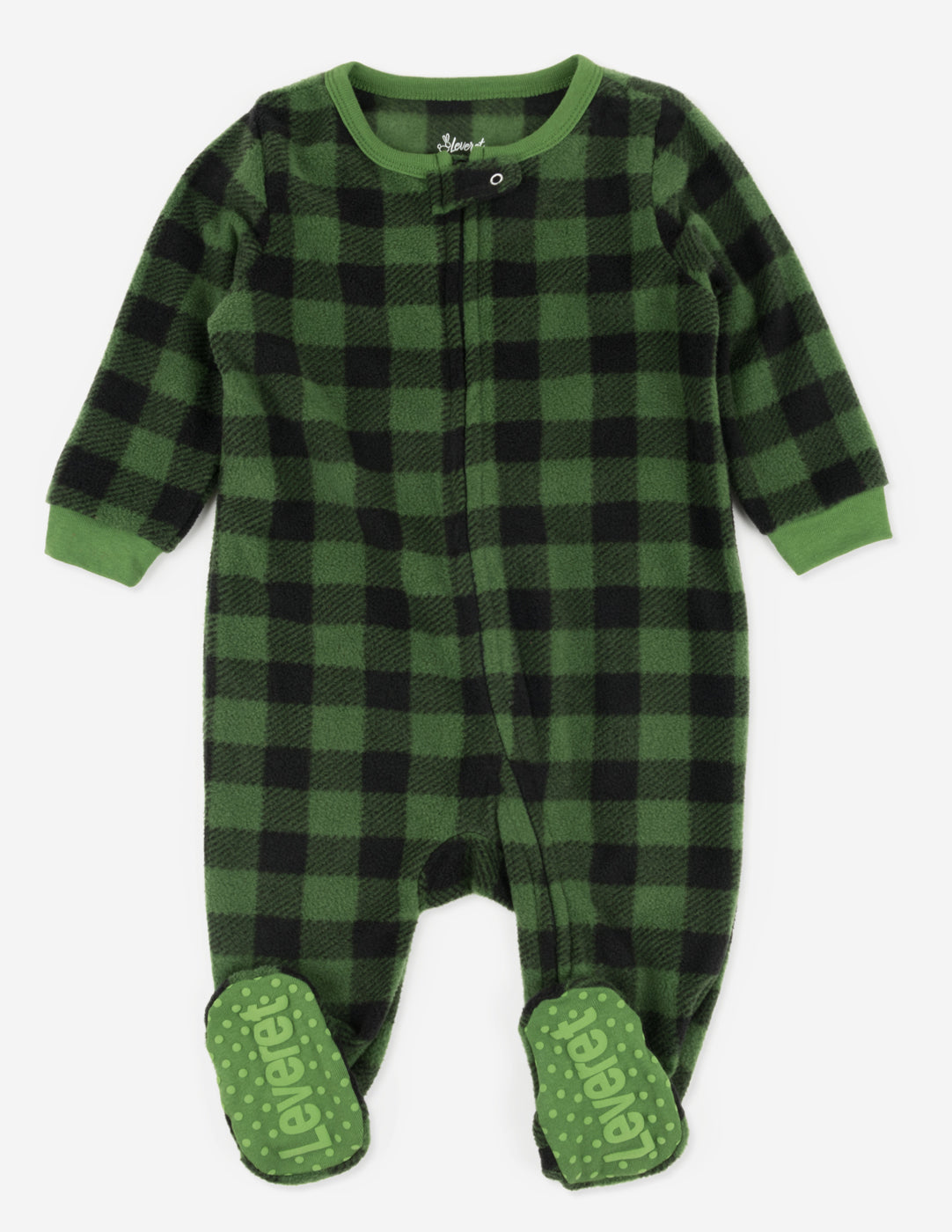 Baby Footed Fleece Plaid Pajamas - Warm Winter Sleepwear for Infants & Toddlers - Perfect for Cold Nights & Cozy Bedtime