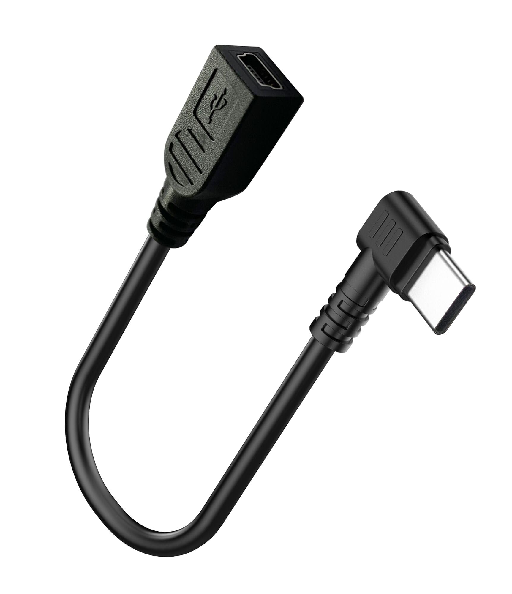 Mini USB Female to USB-C Male Adapter Cable - Charging Only - Compatible with Mini Dash Cams, Hardwire Kits & Mini USB Devices - Perfect for Car Charging & Portable Electronics