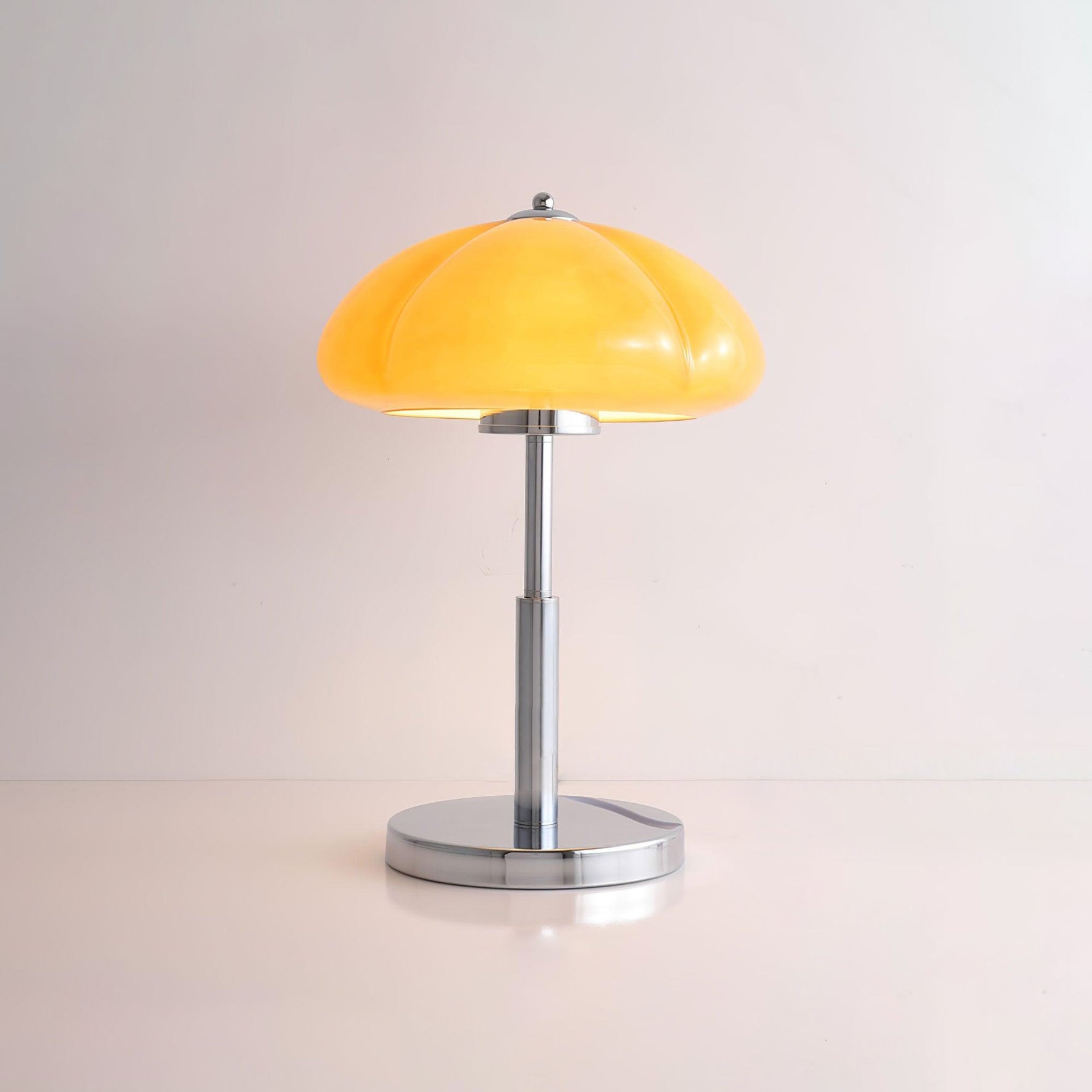 Modern Mushroom Bauhaus Table Lamp - Minimalist Design for Bedroom, Living Room & Office - Warm White LED Light for Cozy Ambience