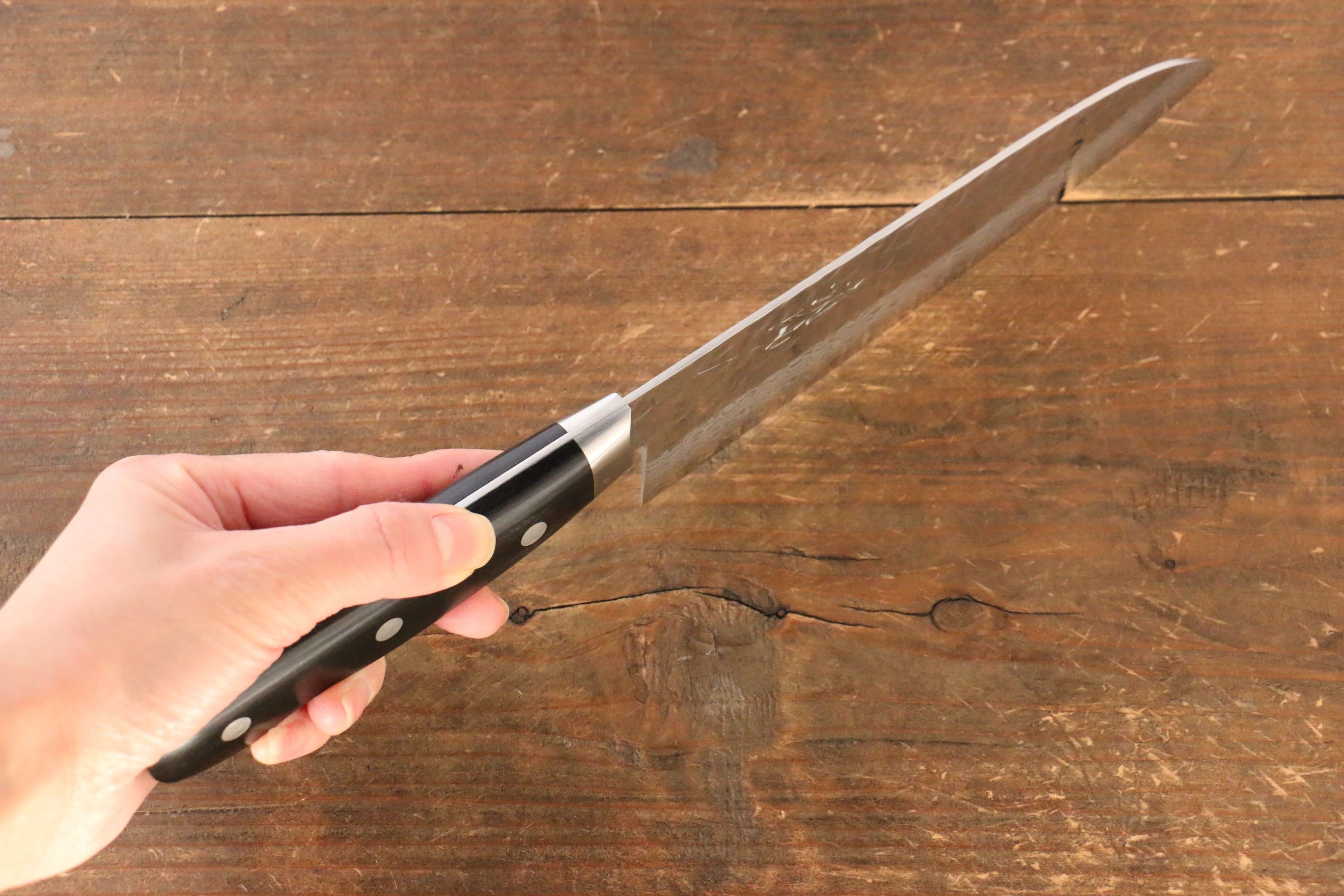 Premium Seisuke VG10 17-Layer Damascus Santoku Knife 180mm with Pakkawood Handle - Perfect for Slicing, Dicing & Precision Cooking in Professional & Home Kitchens