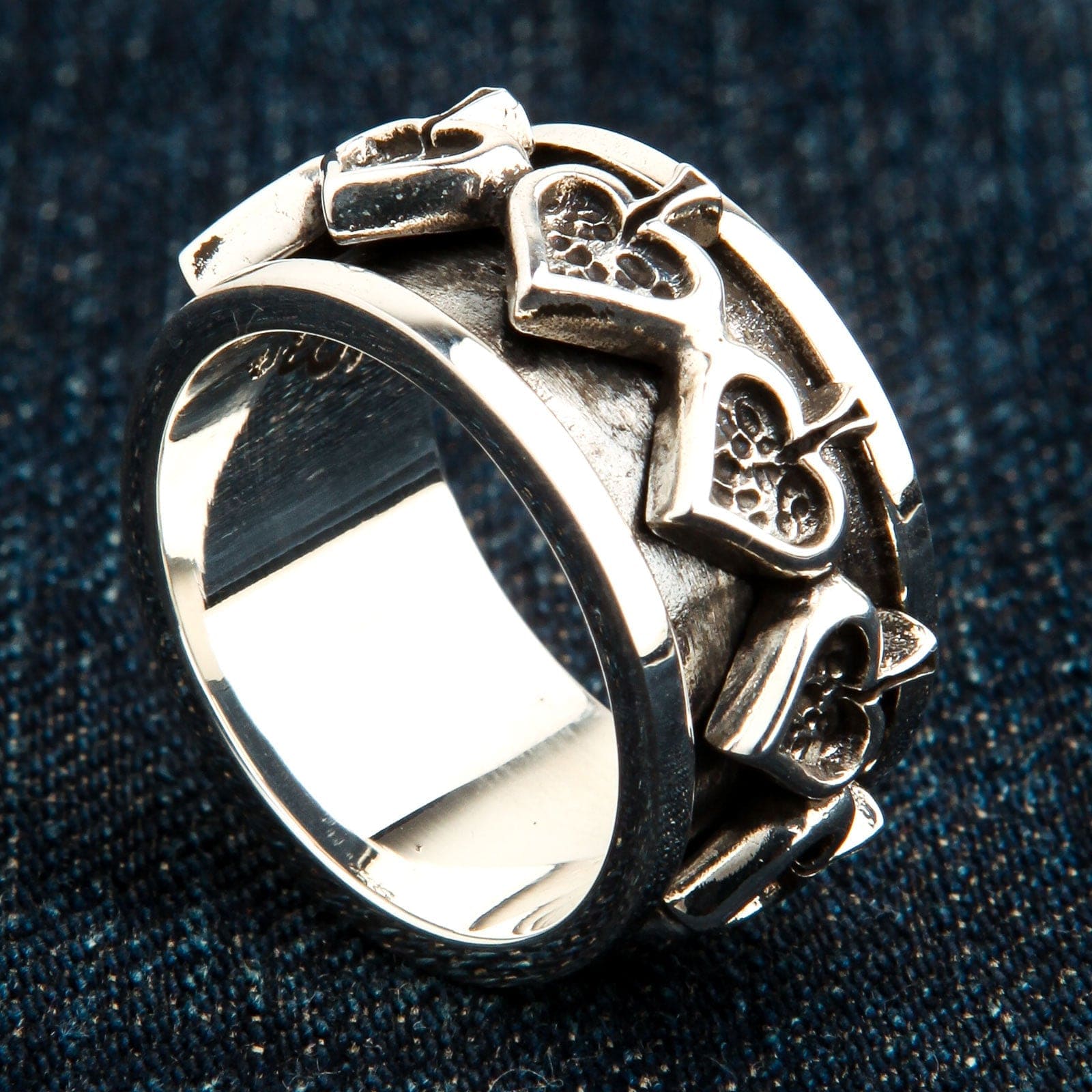 925 Sterling Silver Spinner Ring for Men & Women - Anxiety Relief Fidget Jewelry - Perfect for Stress Relief, Focus & ADHD